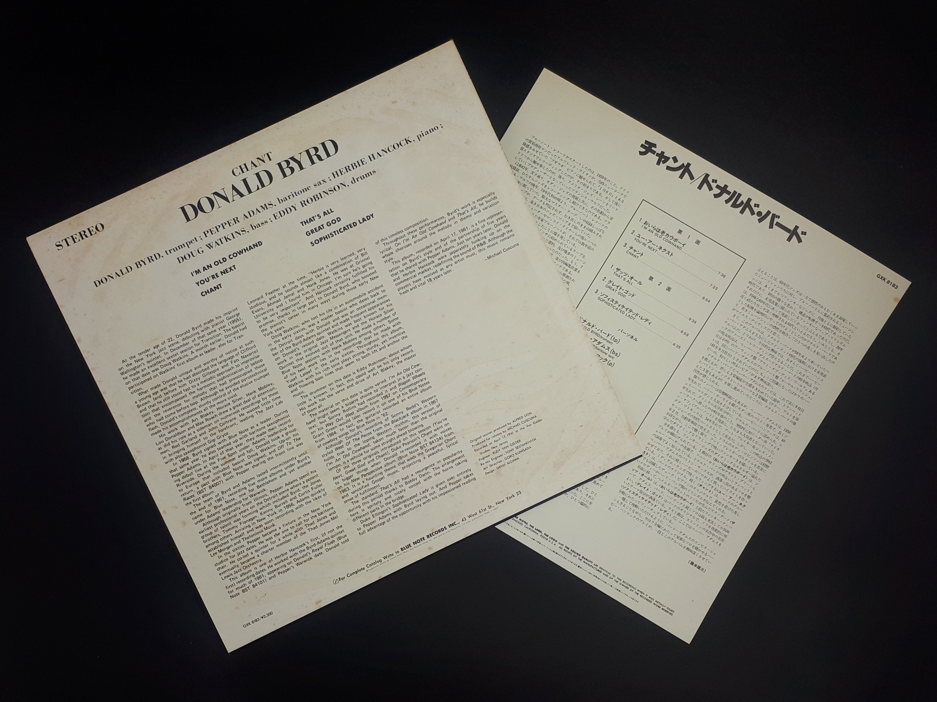 Donald Byrd - Chant ** Sold **