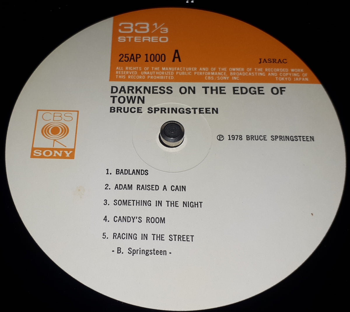 Bruce Springsteen - Darkness On The Edge Of Town
