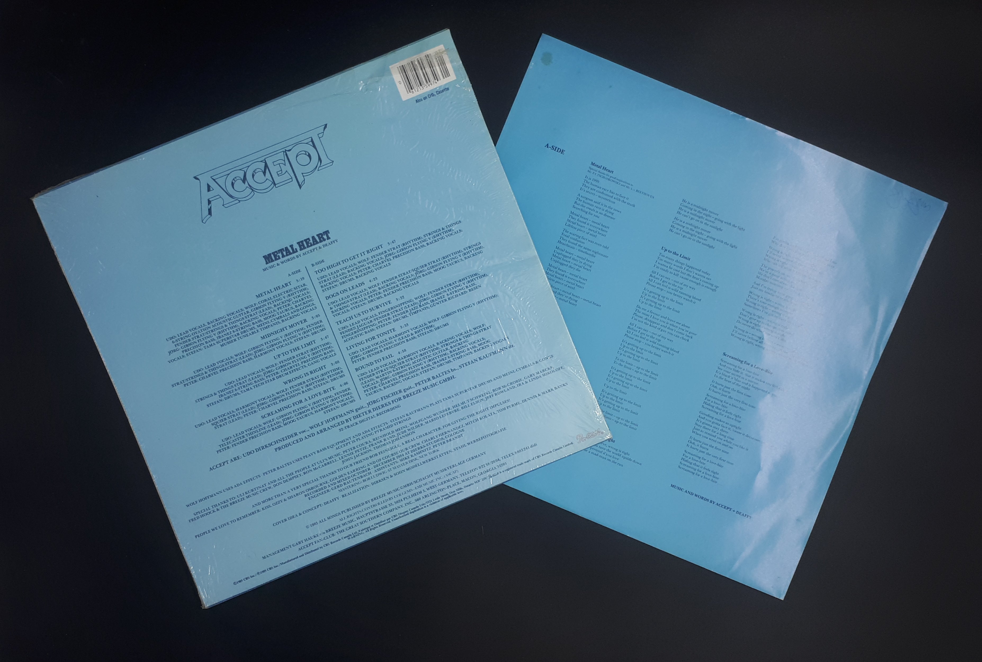 Accept - Metal Heart ** Sold **