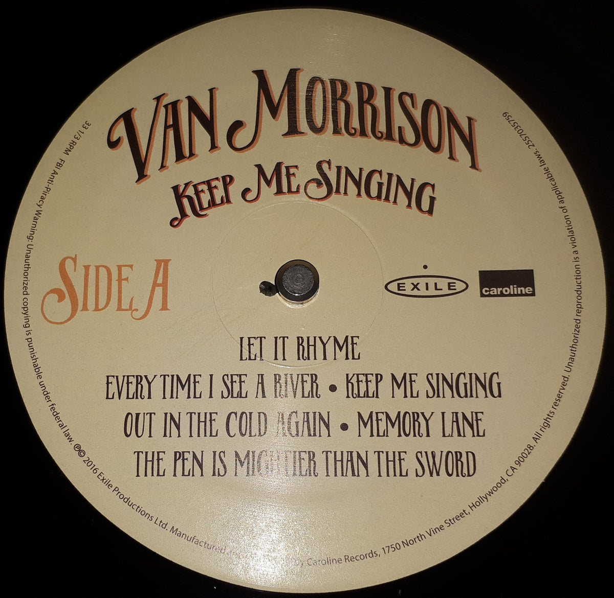 Van Morrison - Keep Me Singing