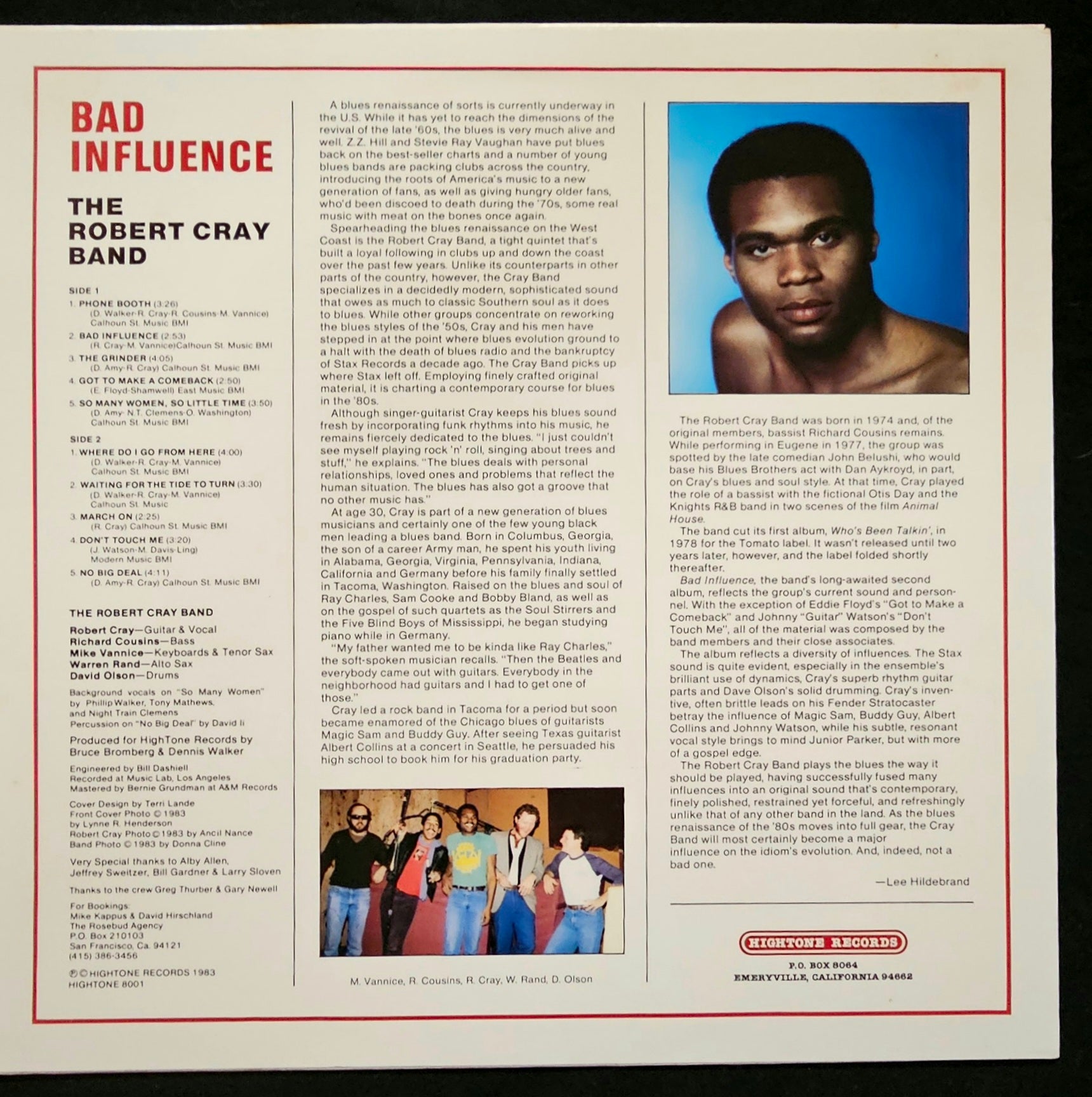 The Robert Cray Band - Bad Influence