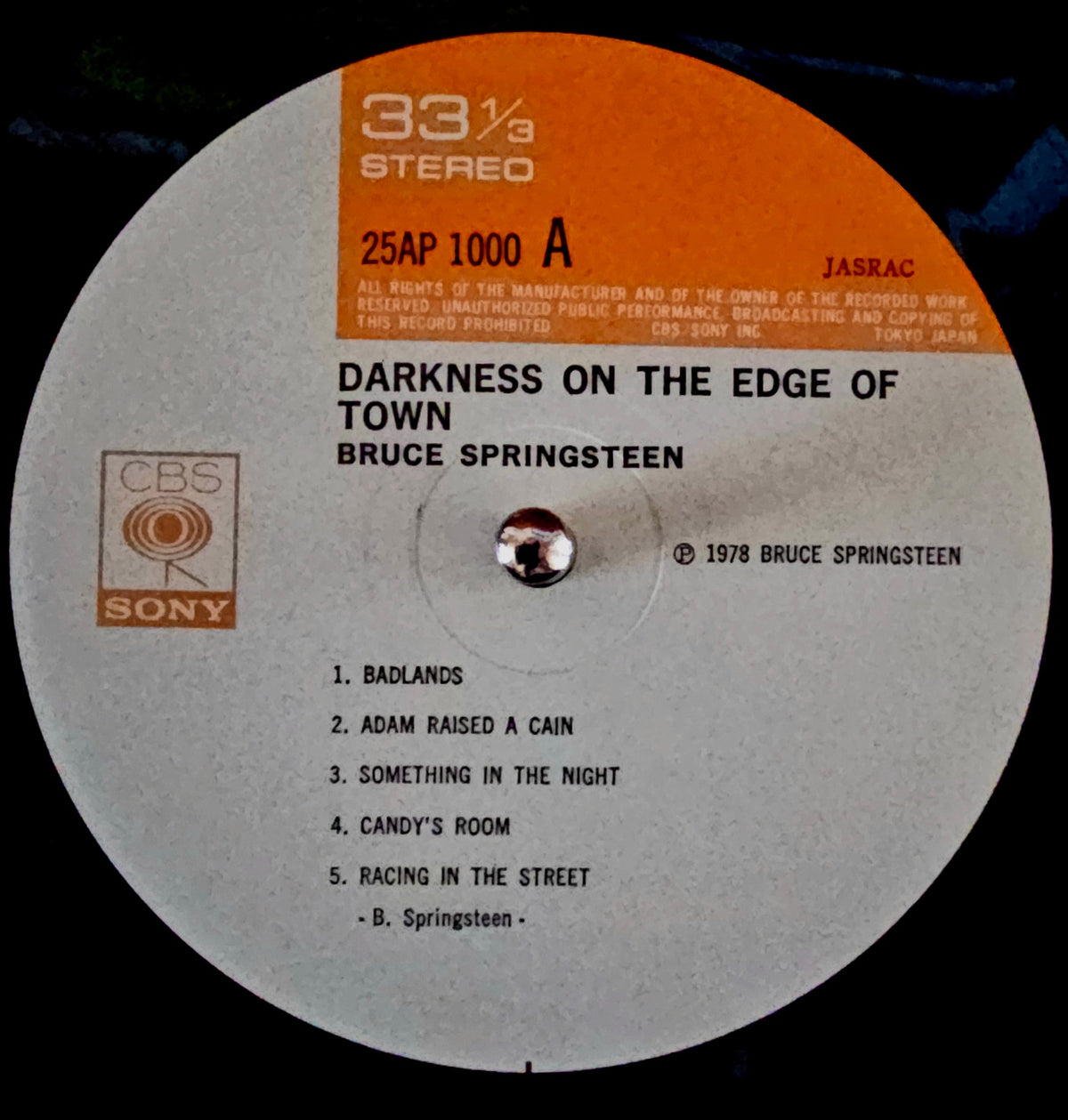 Bruce Springsteen - Darkness On The Edge Of Town