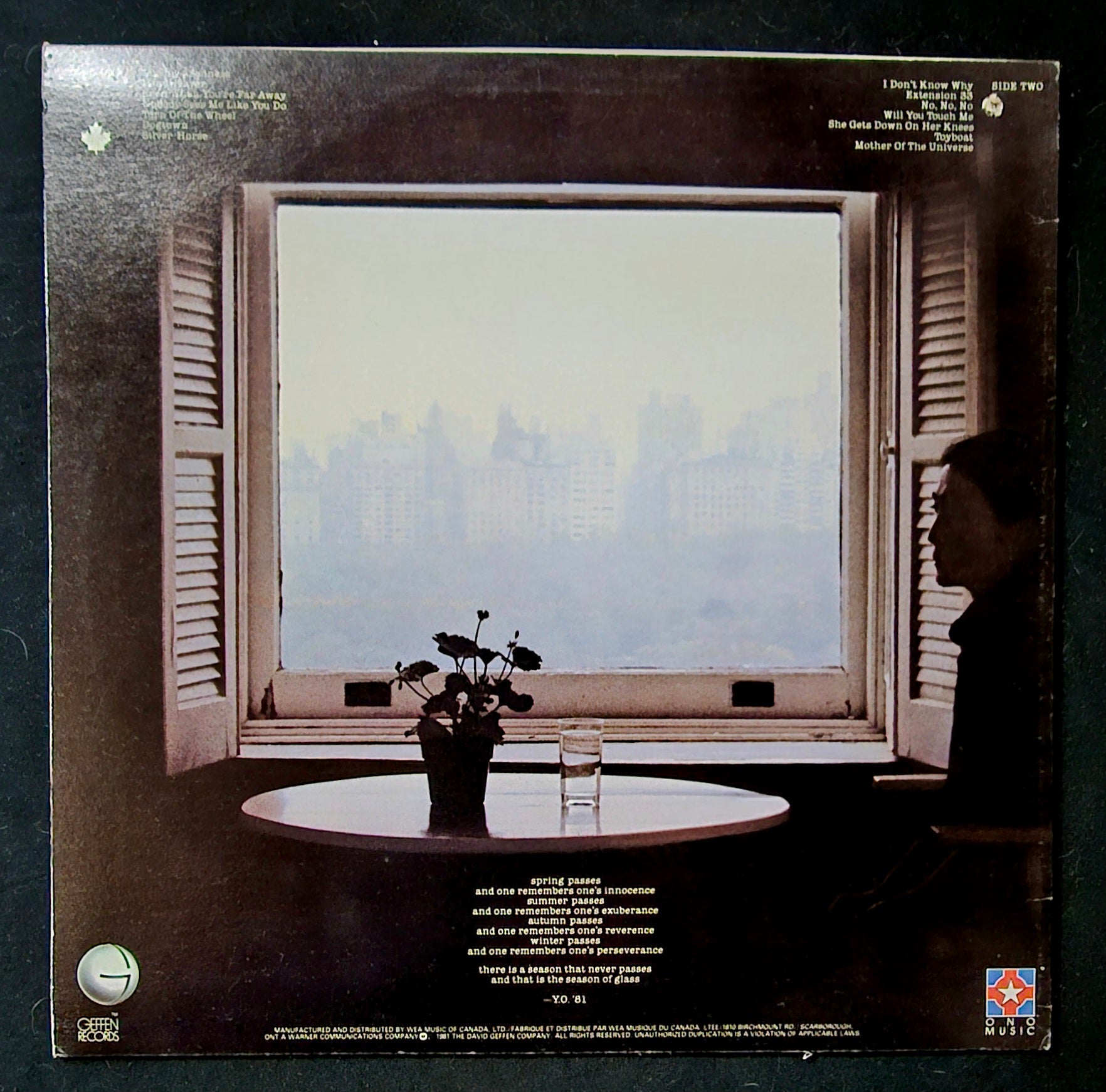 Yoko Ono - Season Of Glass