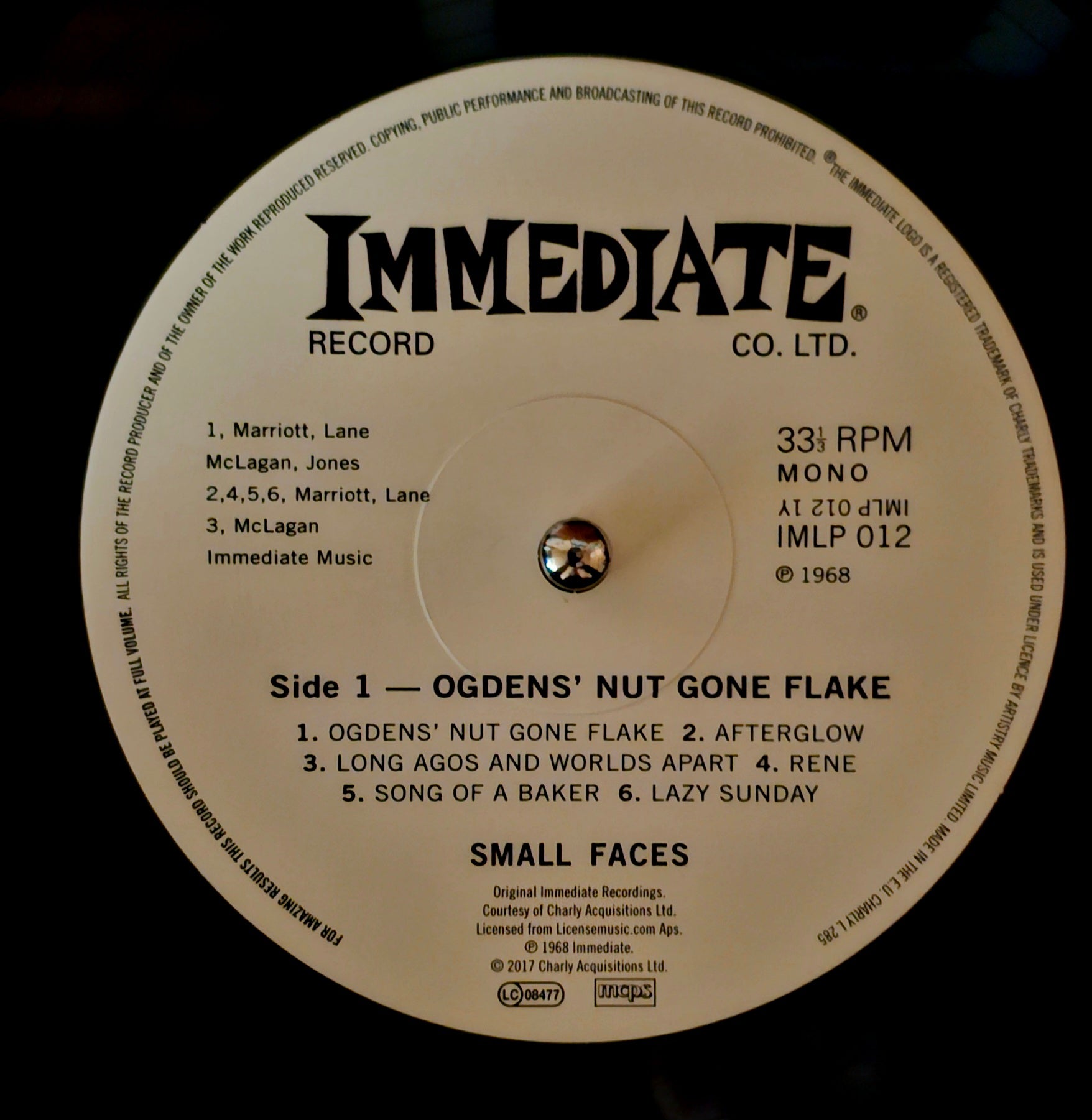 Small Faces - Ogdens' Nut Gone Flake (Kenney Jones Signed)