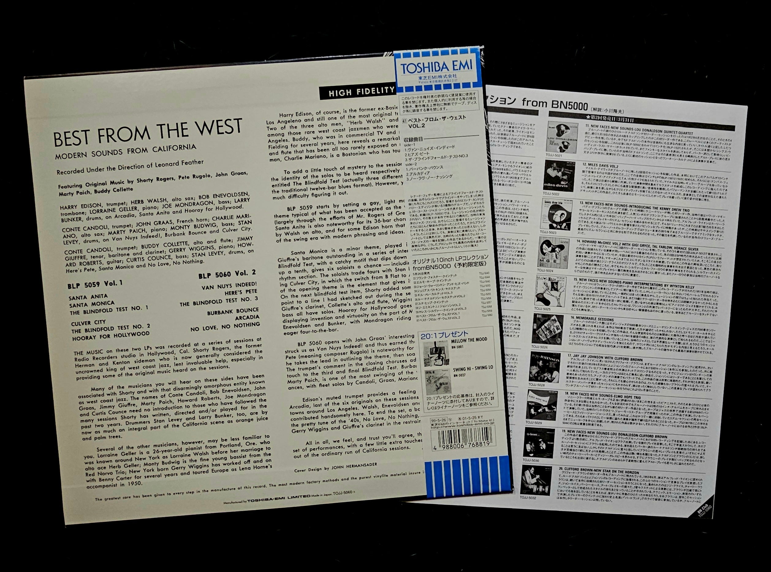 Various - Best From The West Vol. 2 • Modern Sounds From California (10" Blue Note)