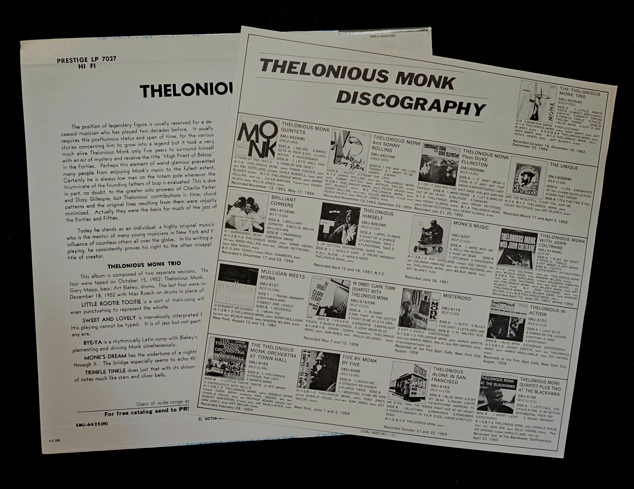 Thelonious Monk Trio - Thelonious Monk Trio  セロニアス・モンク・トリオ