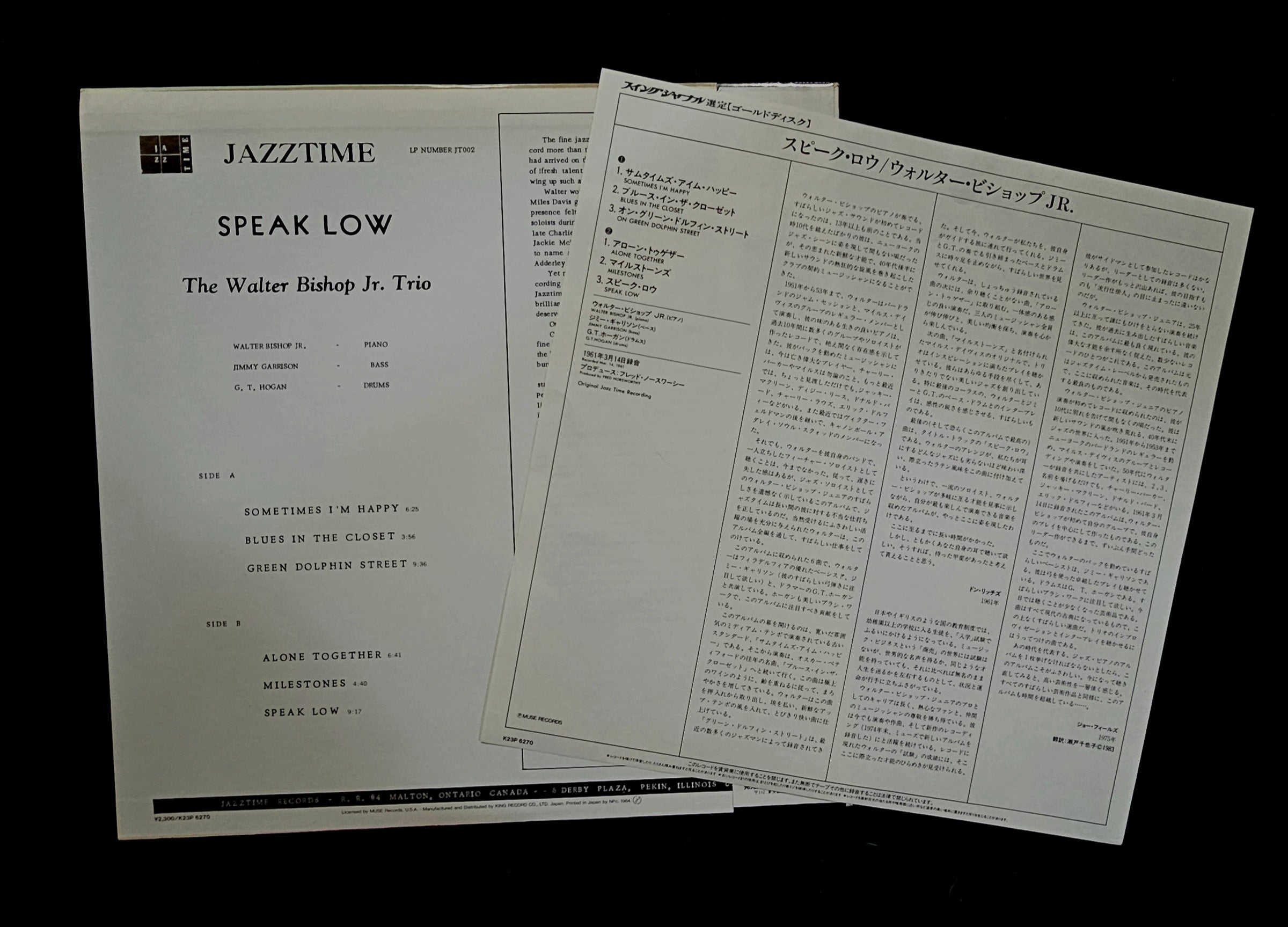 The Walter Bishop, Jr. Trio - Speak Low