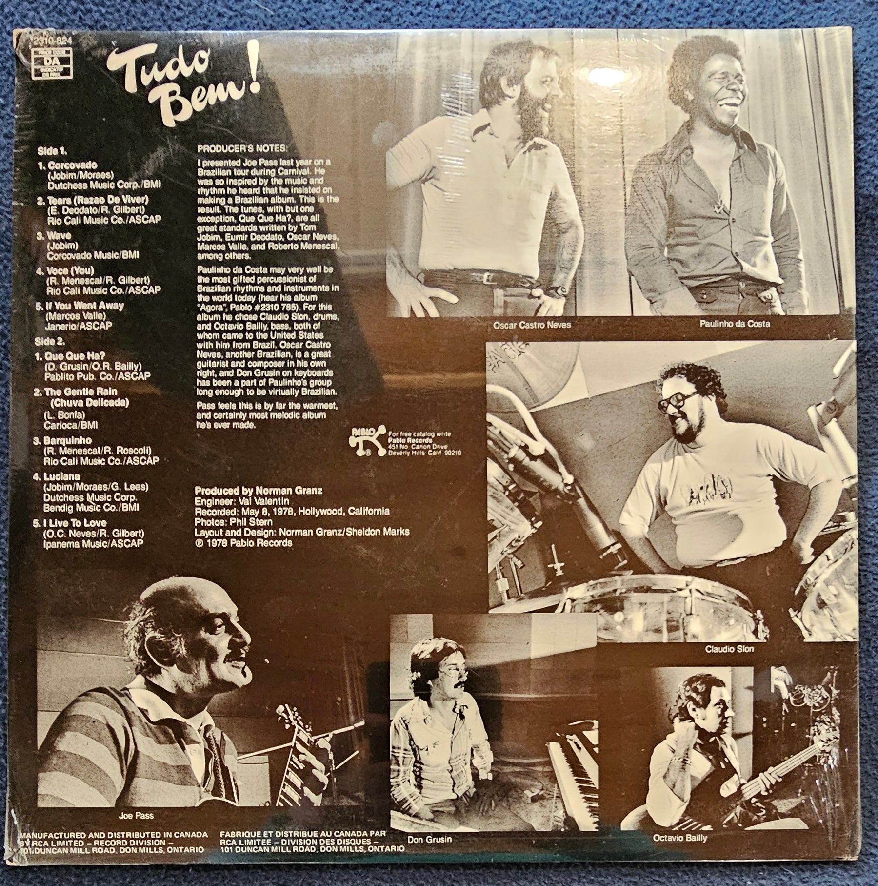 Joe Pass And Paulinho Da Costa - Tudo Bem! (Sealed Vintage)