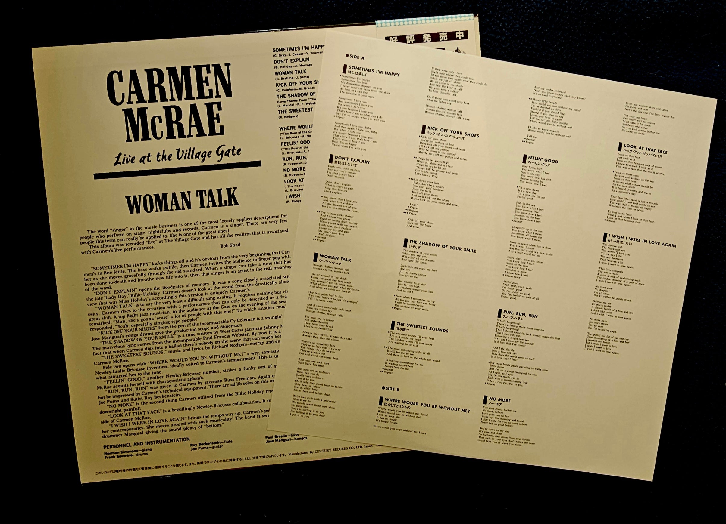 Carmen McRae - Woman Talk (Live At The Village Gate)