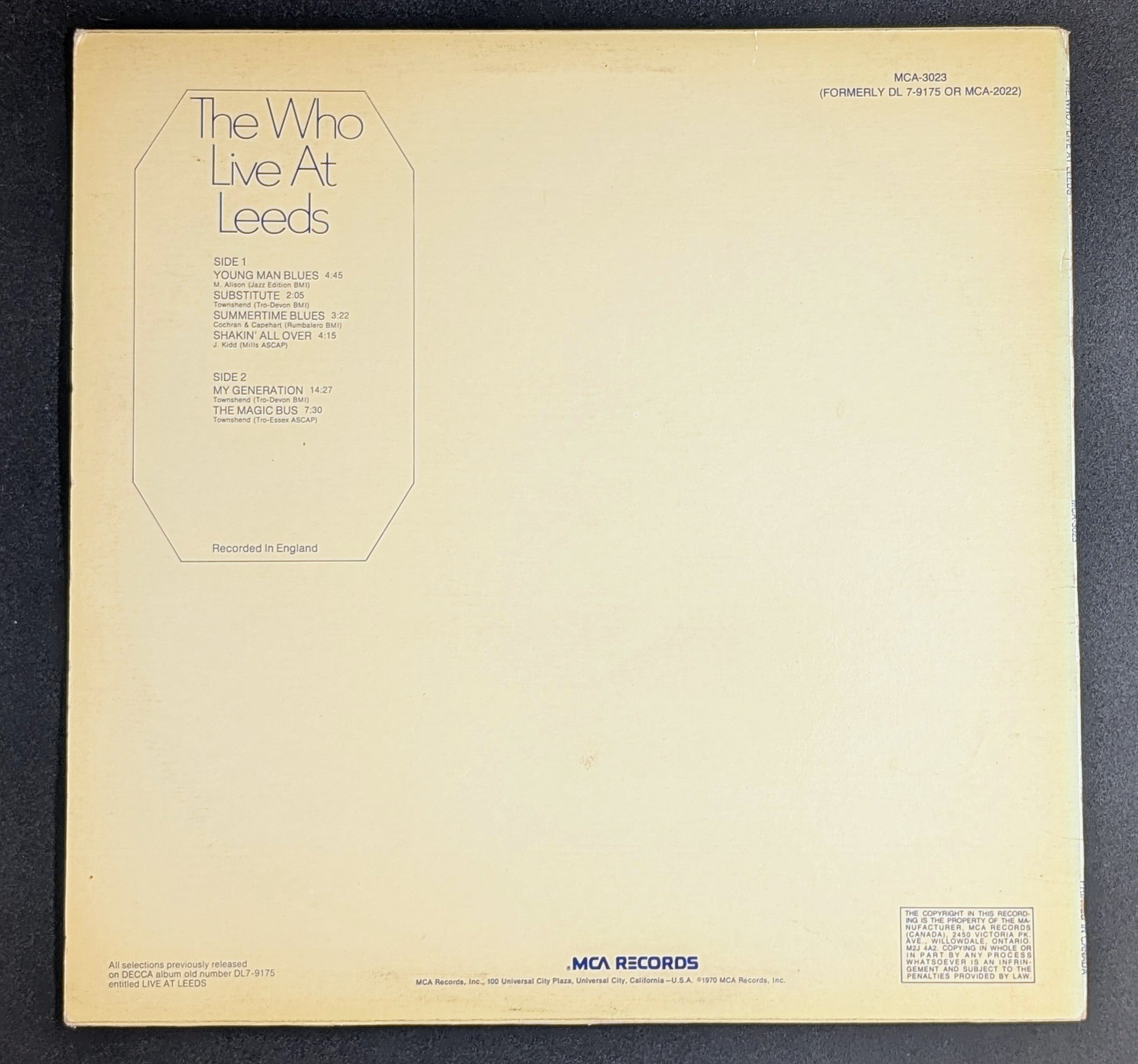 The Who - Live At Leeds