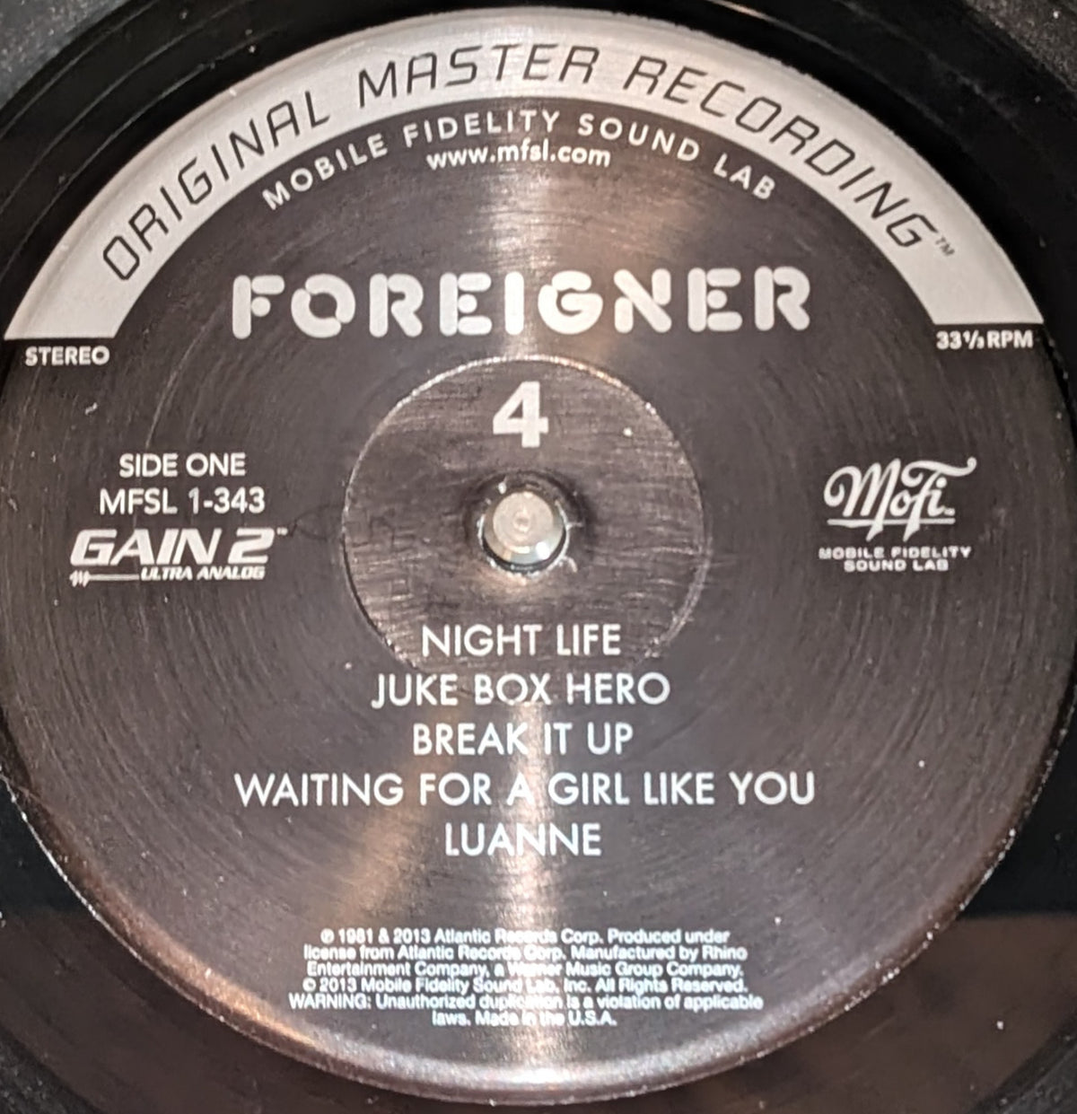 Foreigner - 4 (Mobile Fidelity)