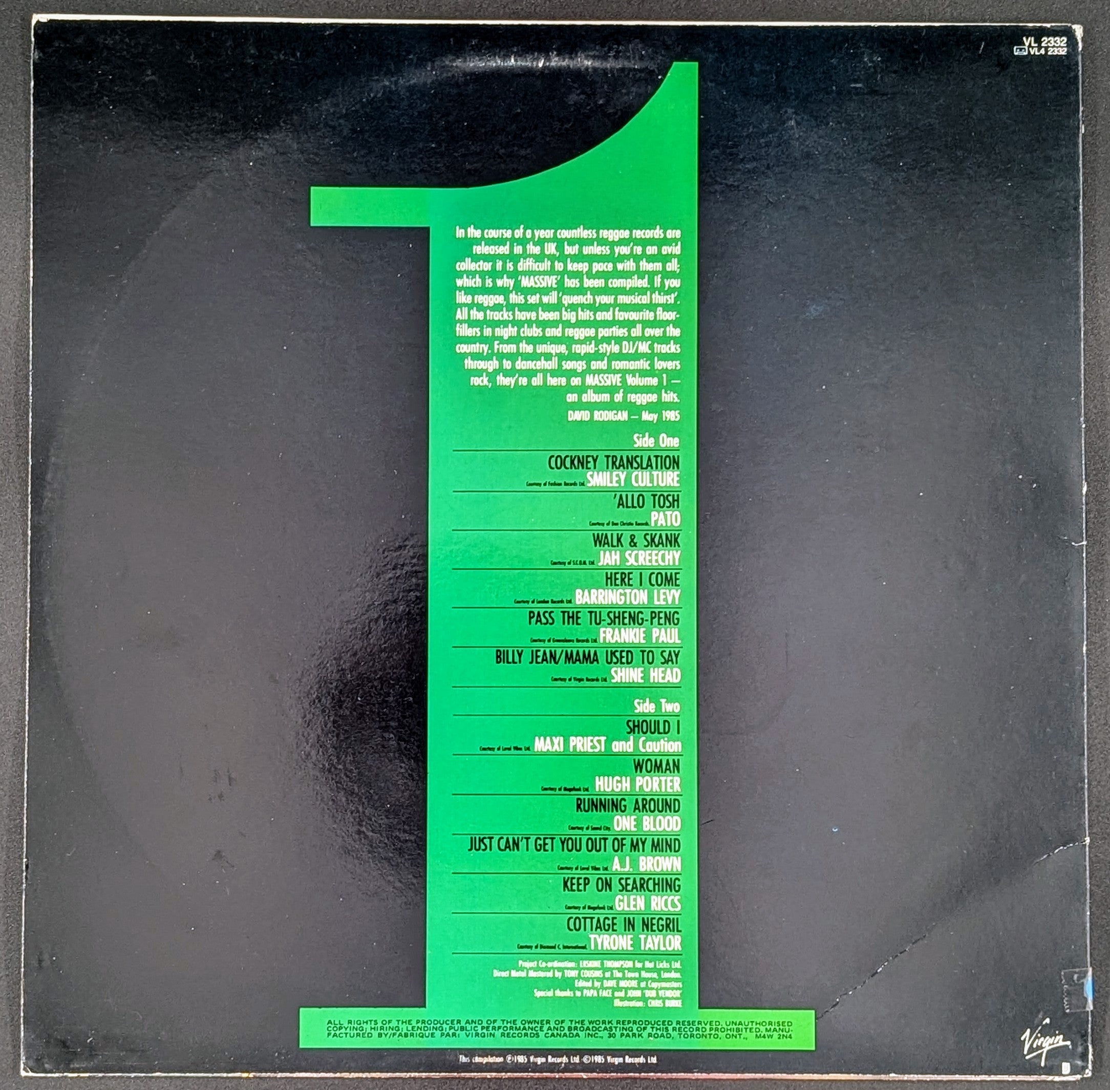 Various - Massive 1: An Album Of Reggae Hits