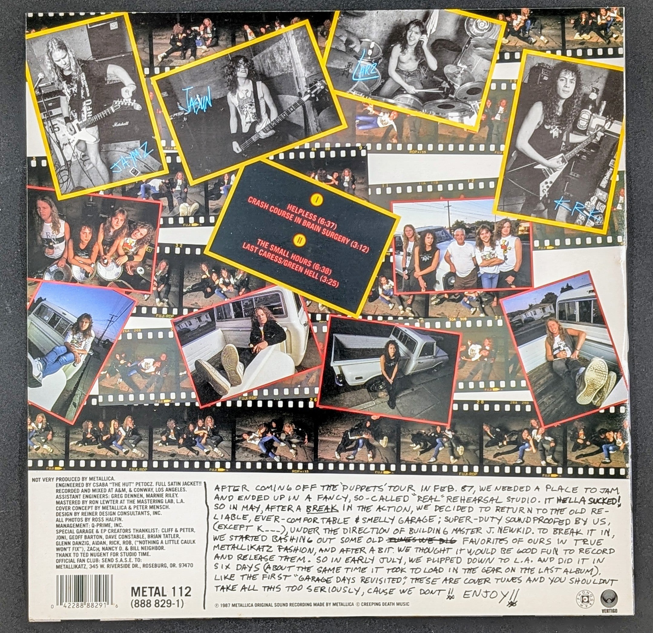 Metallica - The $5.98 E.P. - Garage Days Re-Revisited