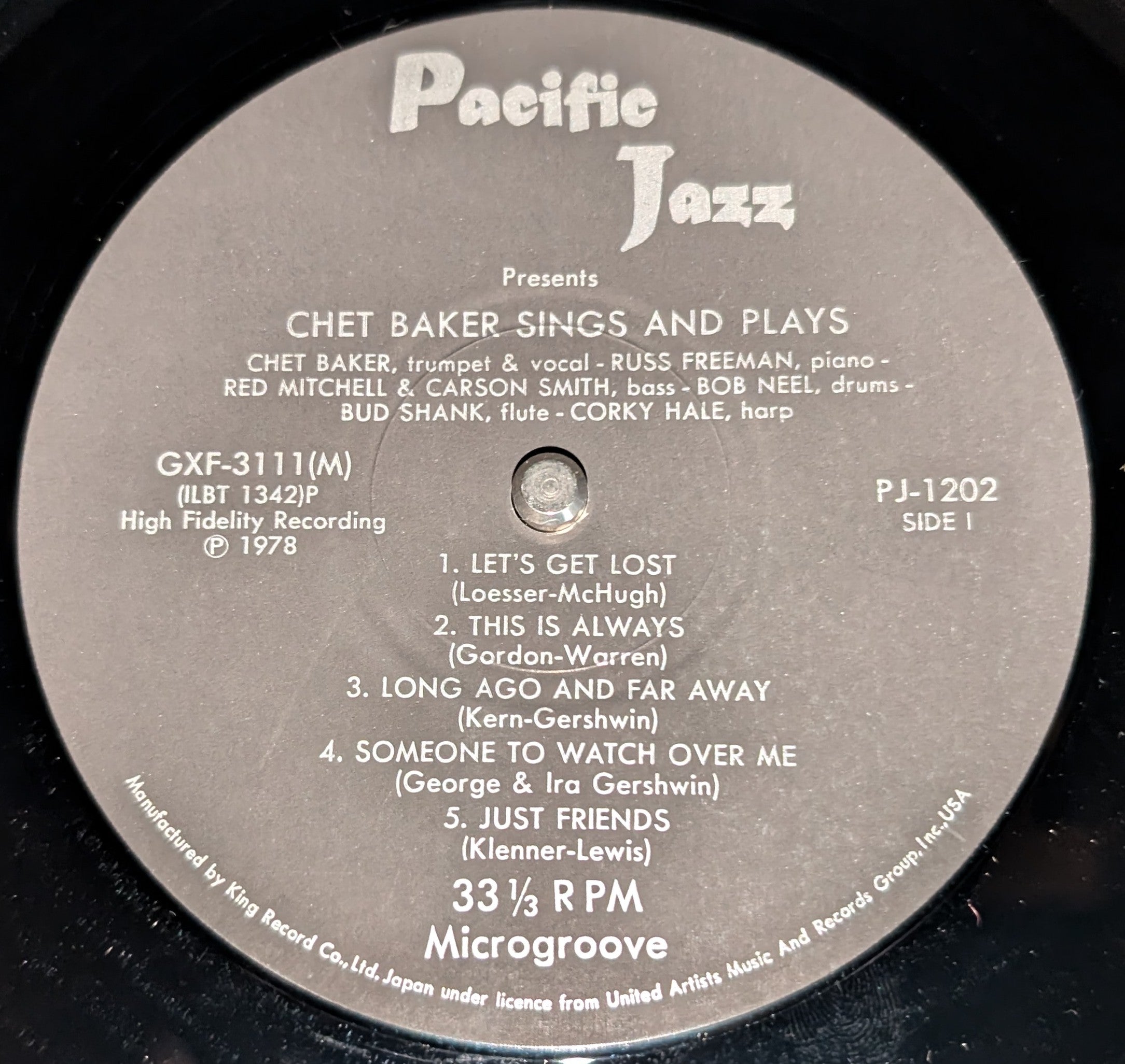 Chet Baker - Sings And Plays With Bud Shank, Russ Freeman And Strings