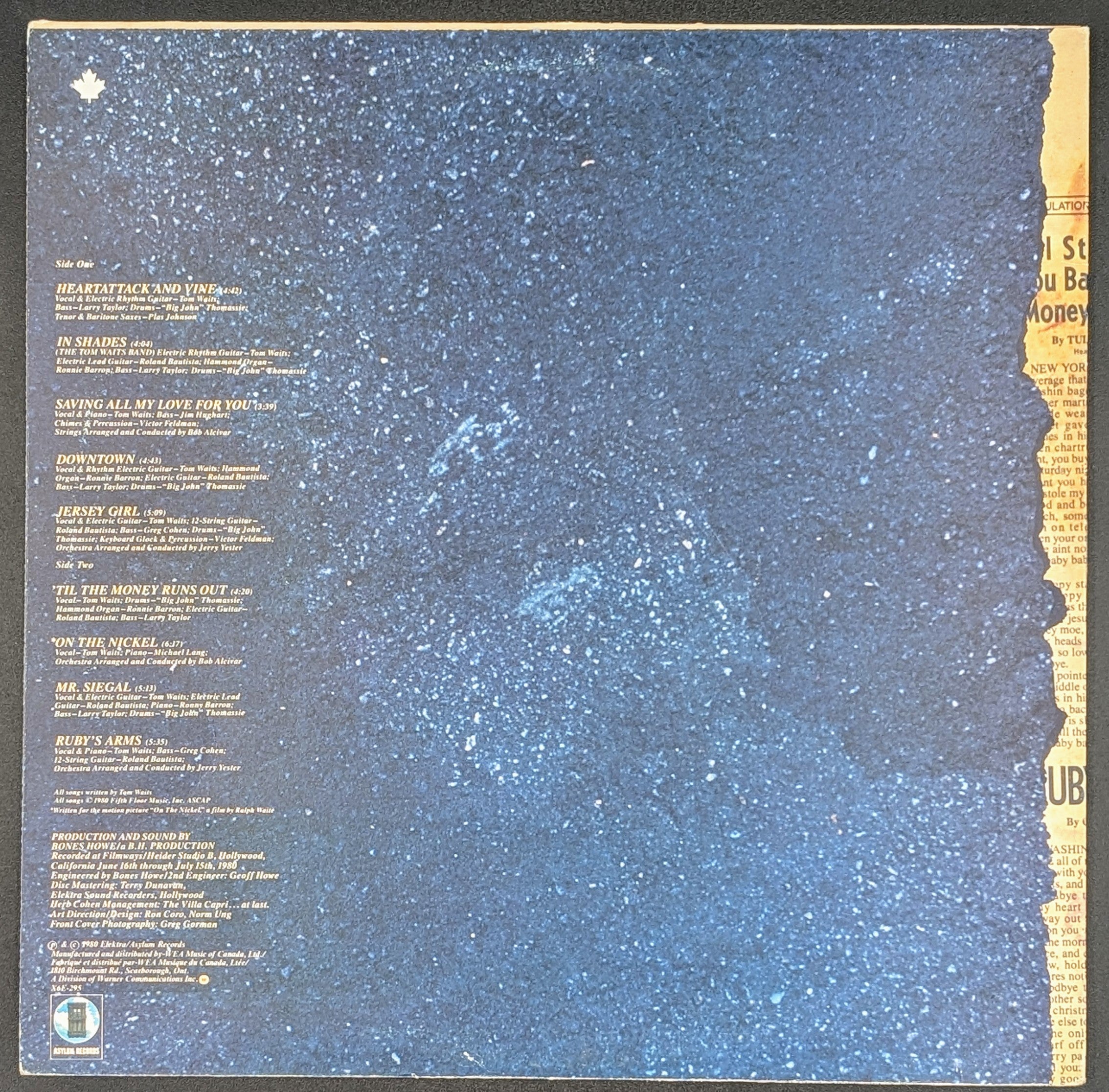 Tom Waits - Heartattack And Vine