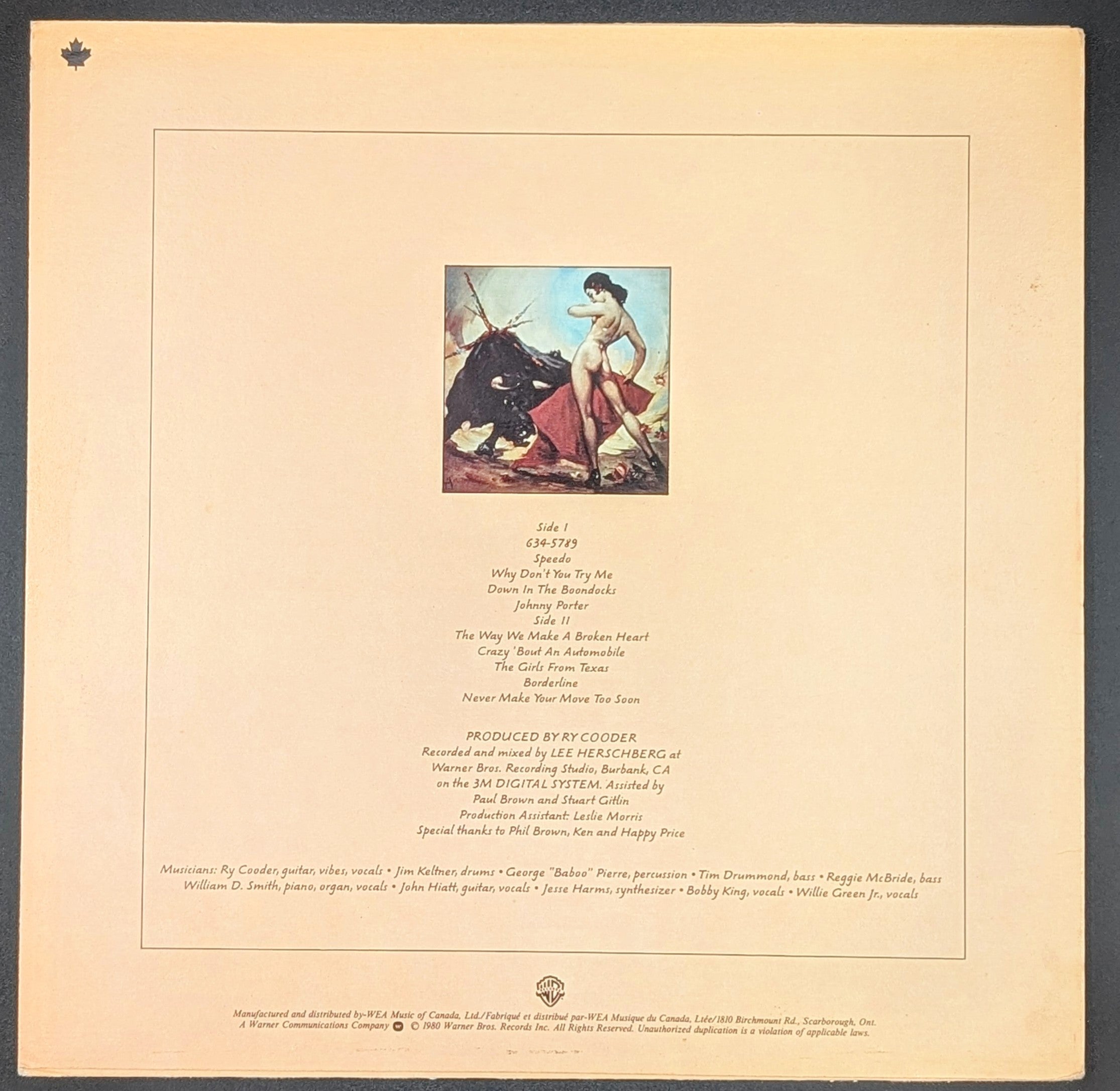 Ry Cooder - Borderline