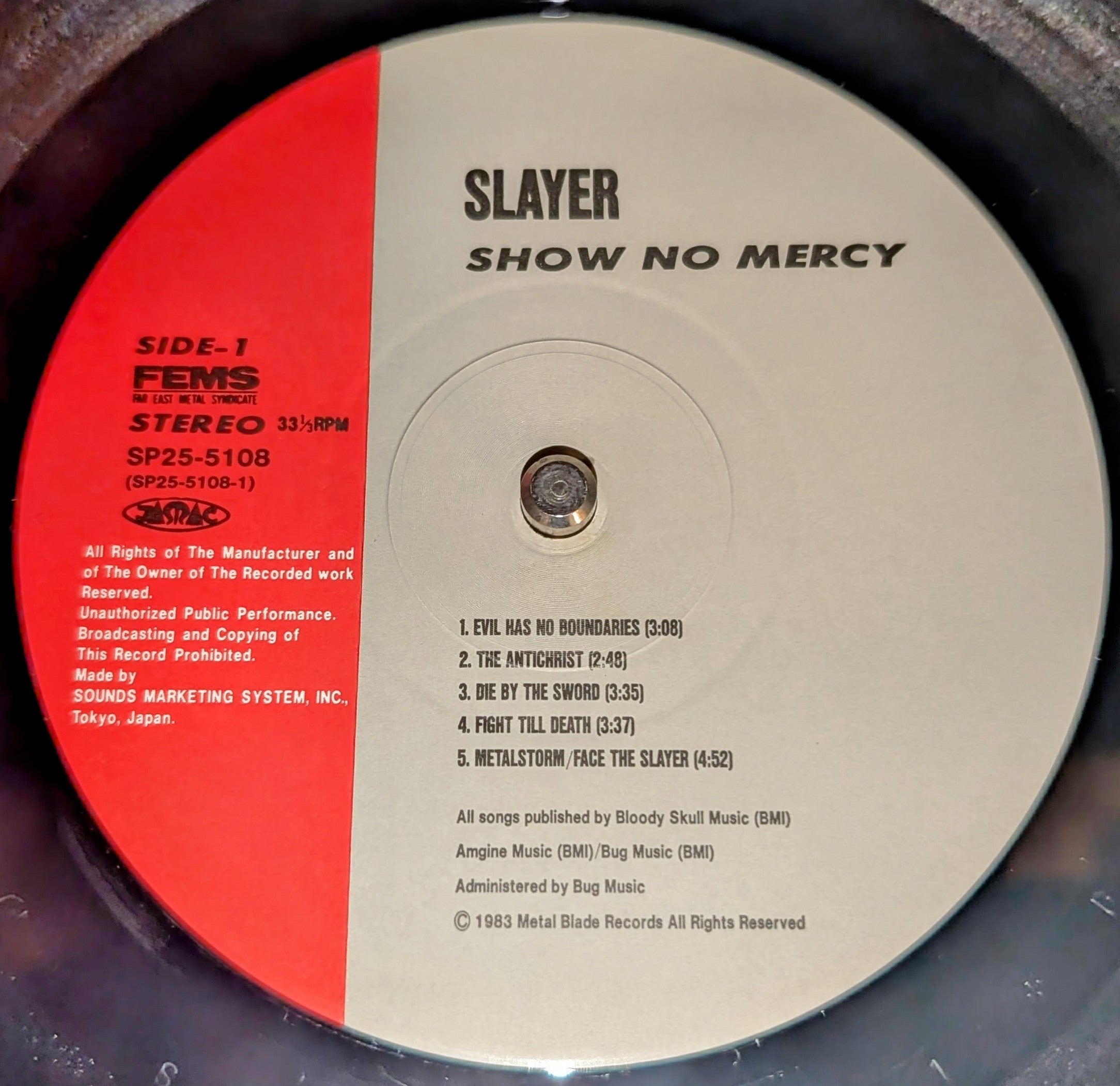 Slayer - Show No Mercy ** Sold **