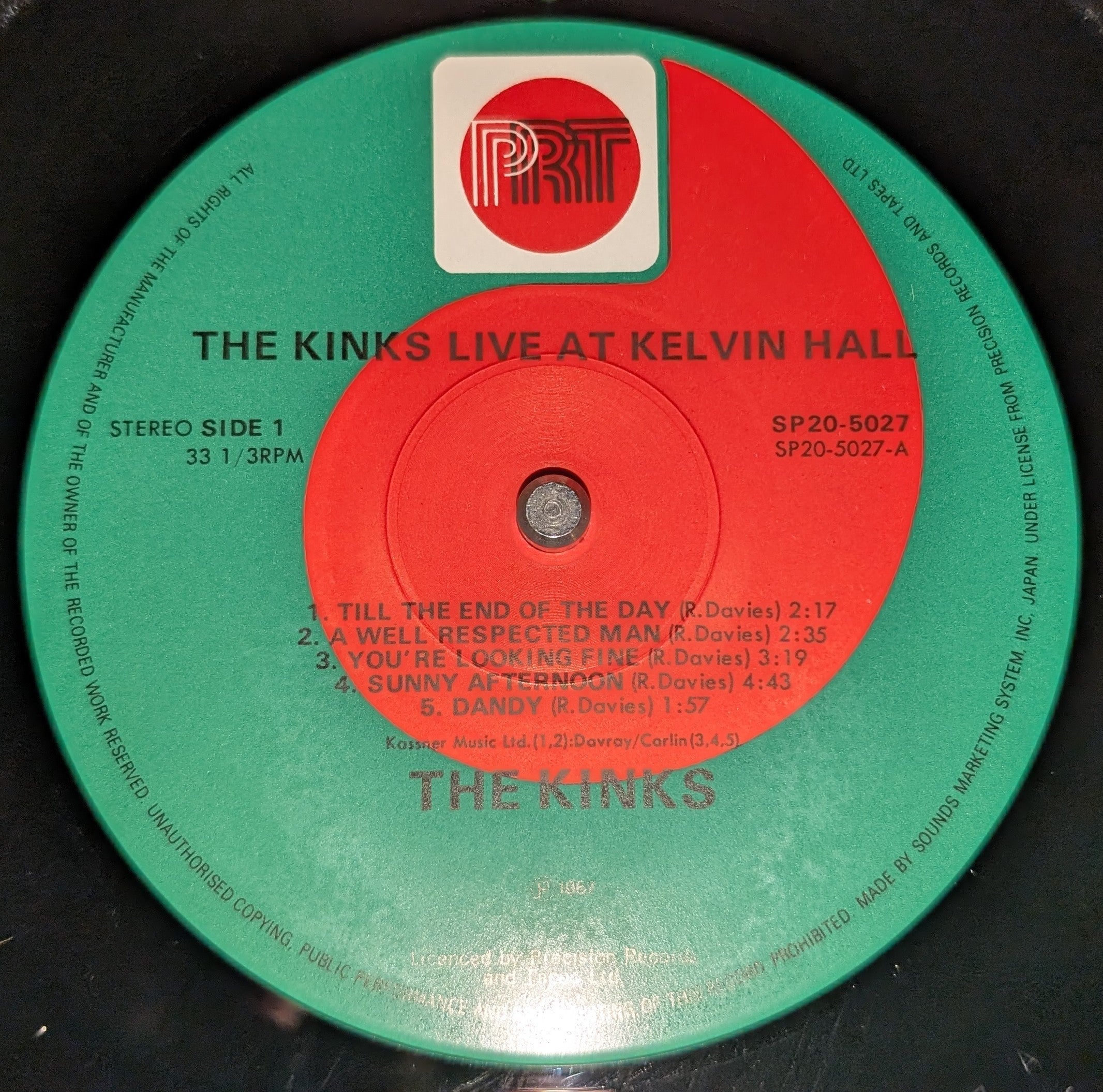 The Kinks - Live At Kelvin Hall ザ・キンクス・ライヴ・アット・ ケルヴィン・ホール