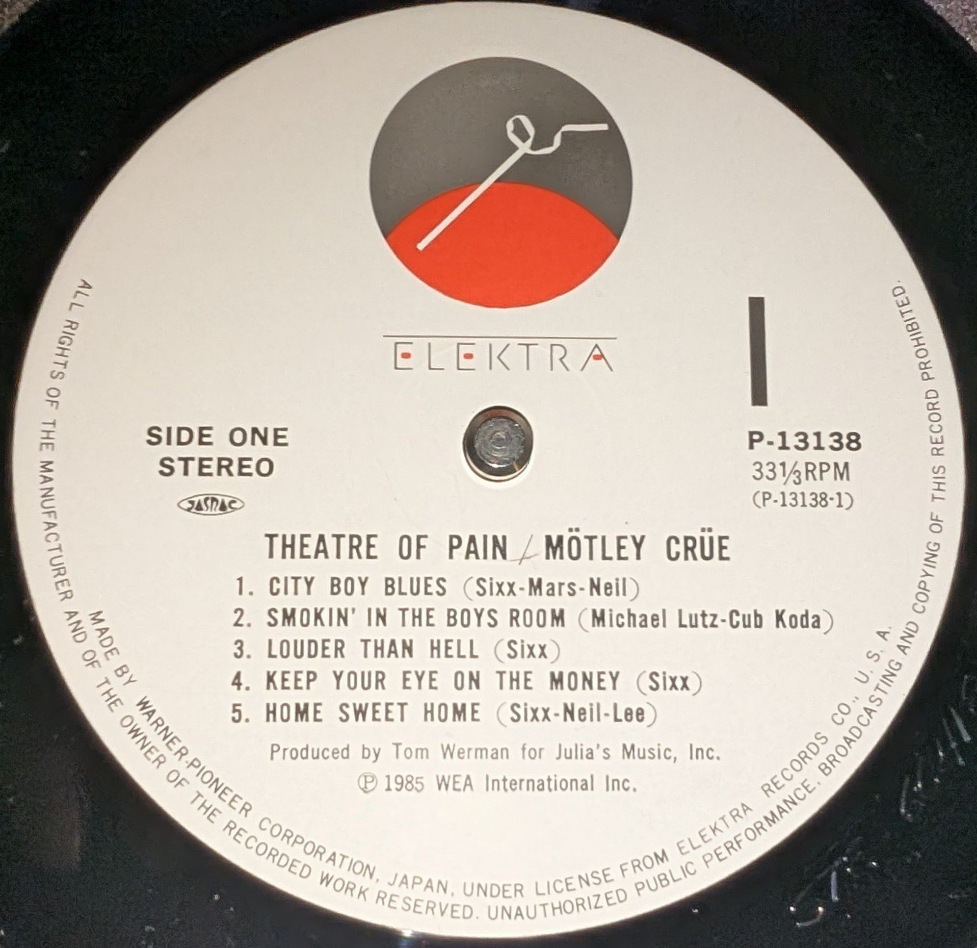 Mötley Crüe - Theatre Of Pain