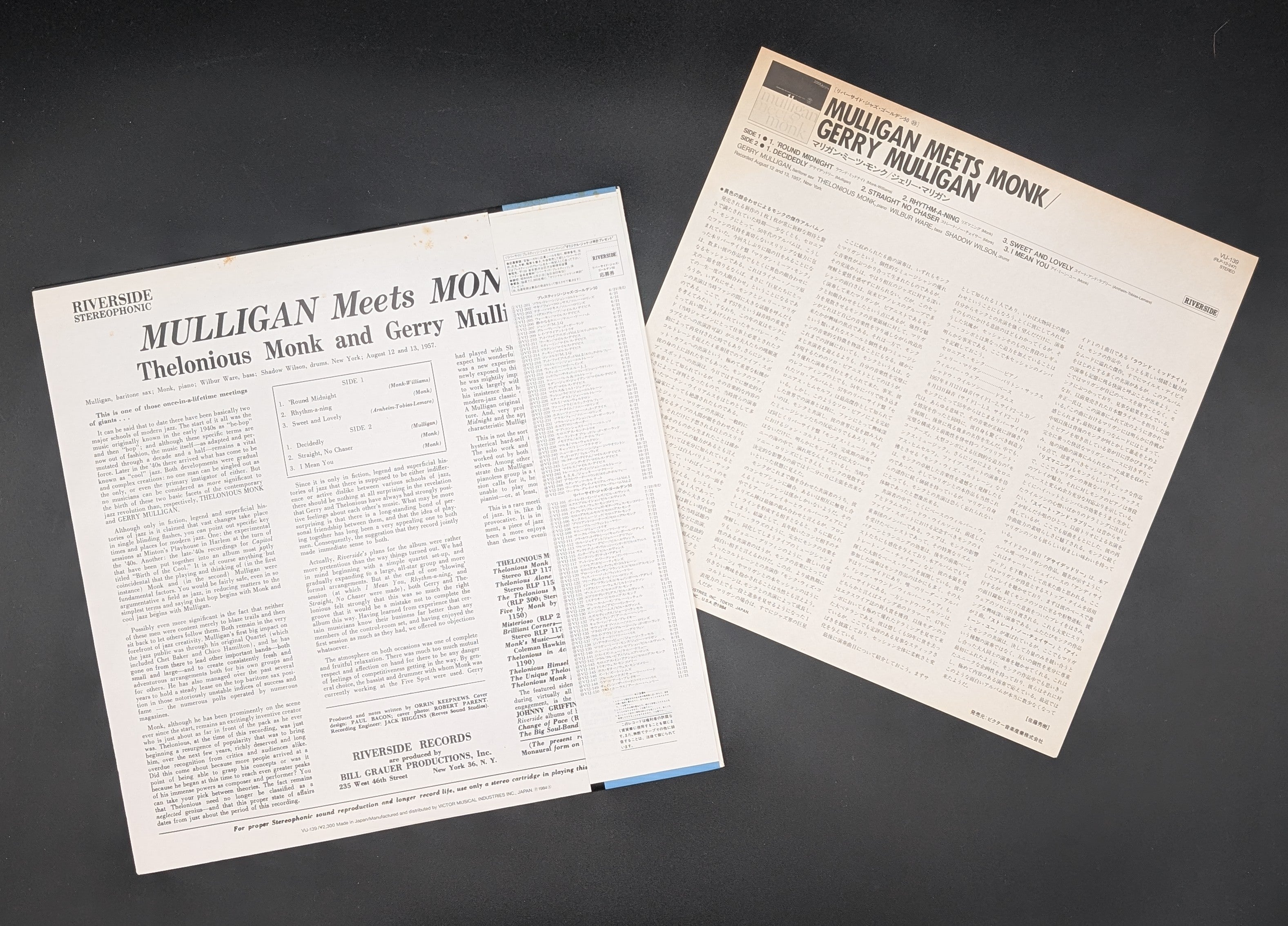 Thelonious Monk And Gerry Mulligan - Mulligan Meets Monk