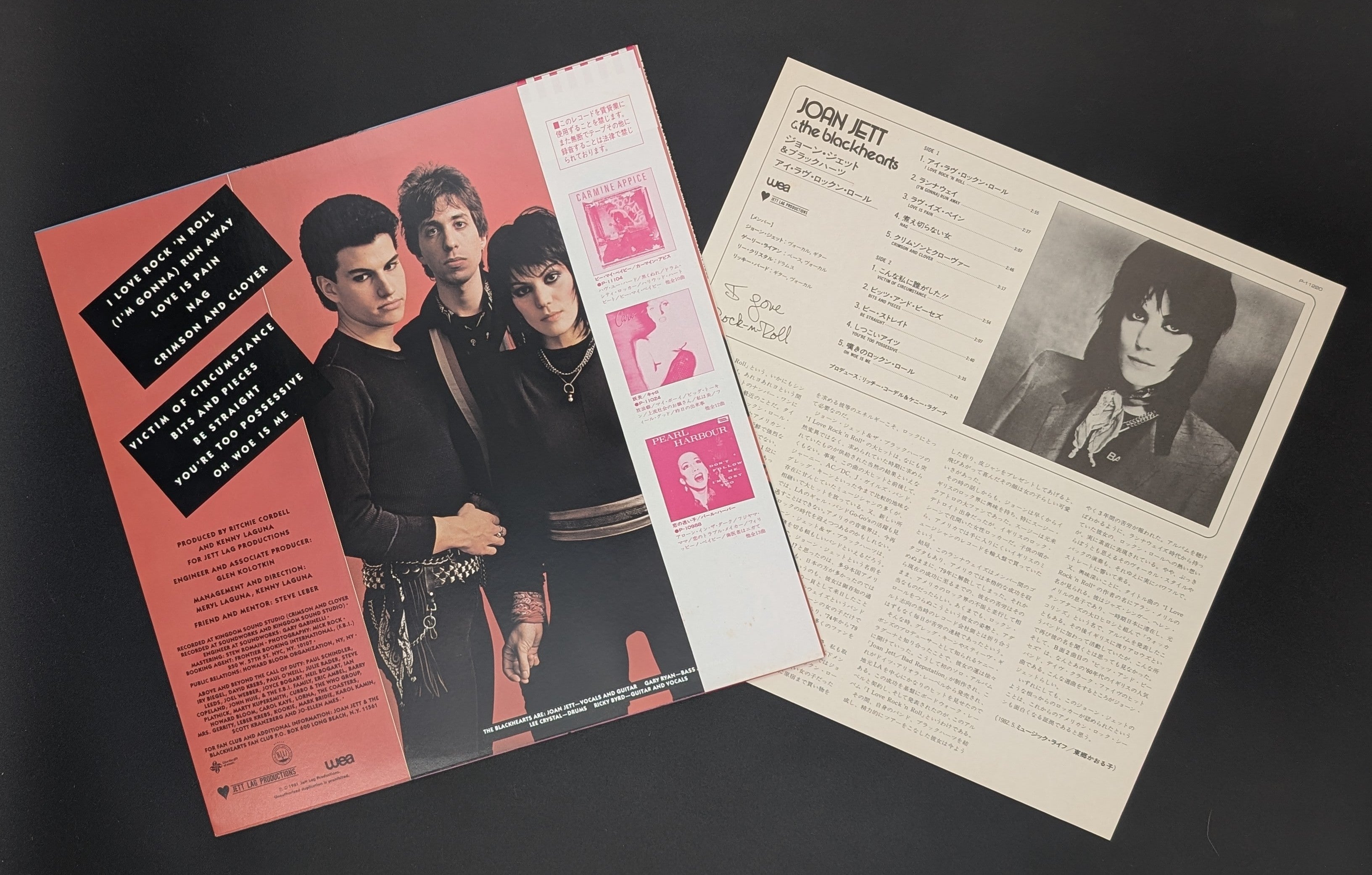 Joan Jett & The Blackhearts - I Love Rock 'N Roll  ** Sold **