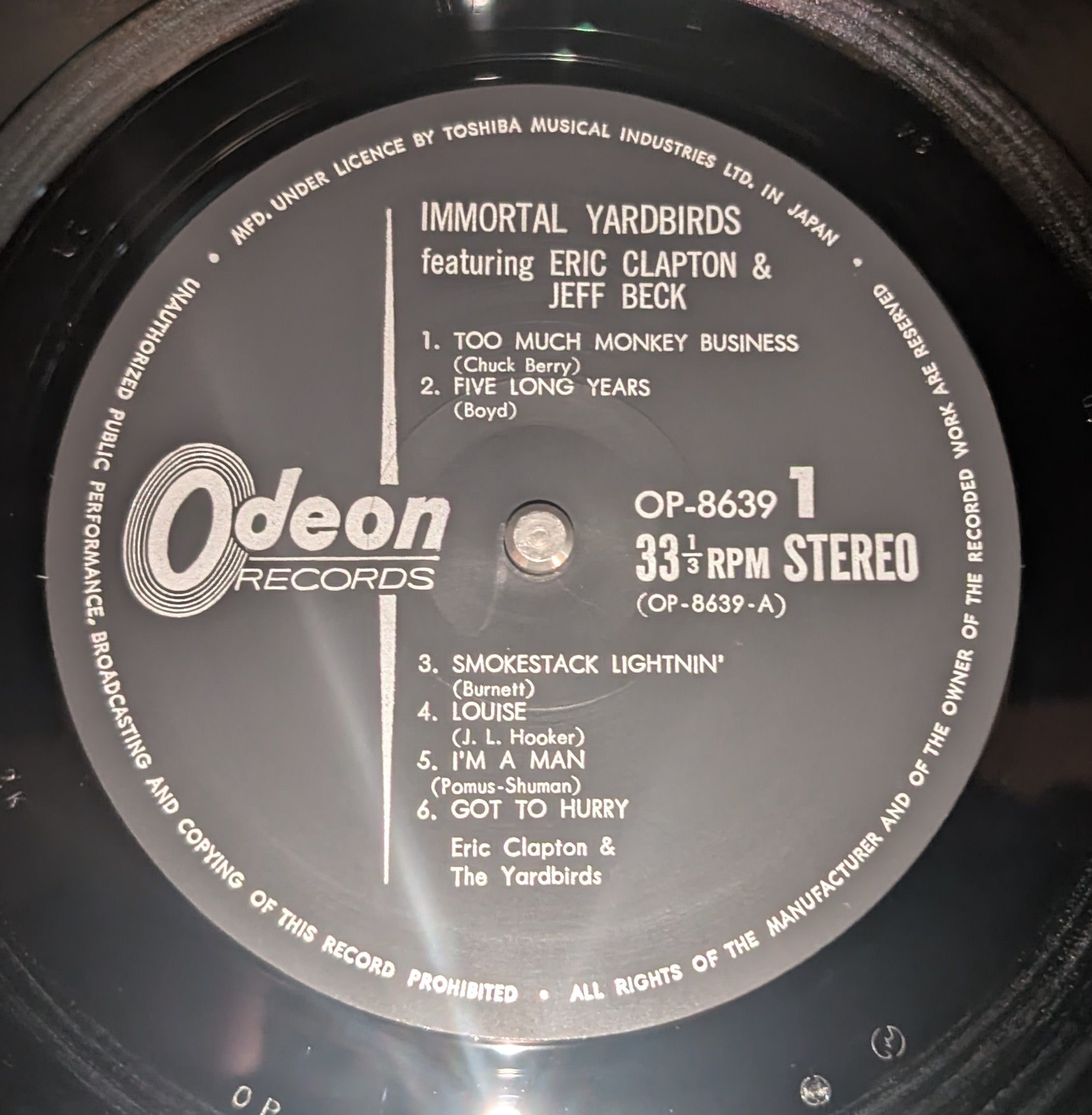 The Yardbirds Featuring Eric Clapton And Jeff Beck - Immortal Yardbirds