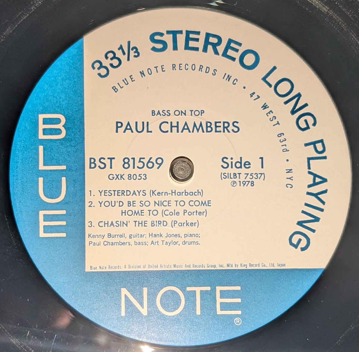 Paul Chambers Quartet - Bass On Top