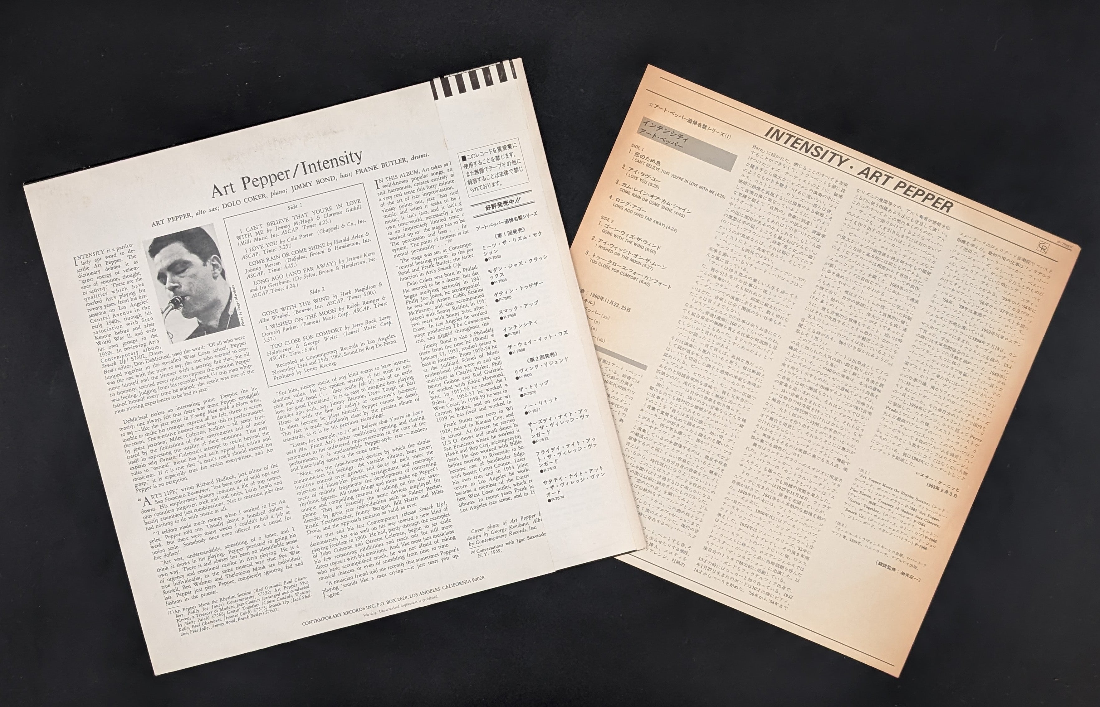 Art Pepper - Intensity (Promo)