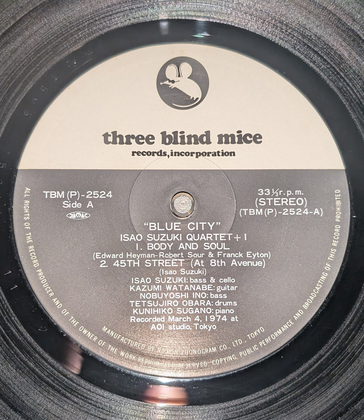 Isao Suzuki Quartet - Blue City