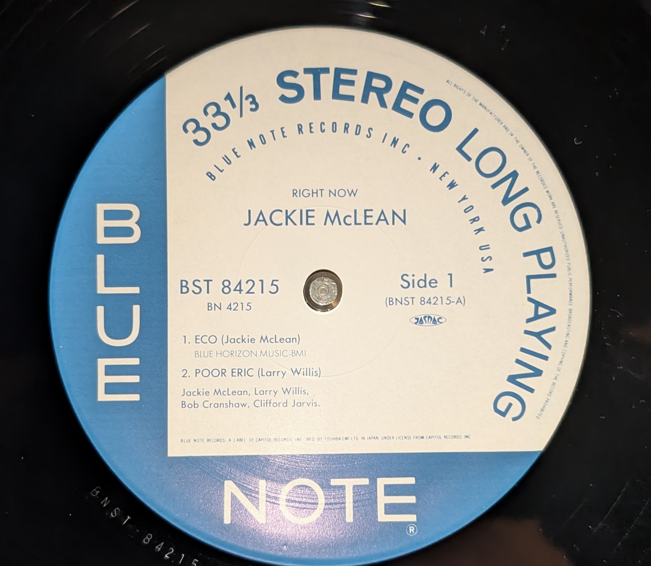 Jackie McLean - Right Now! ** Sold **