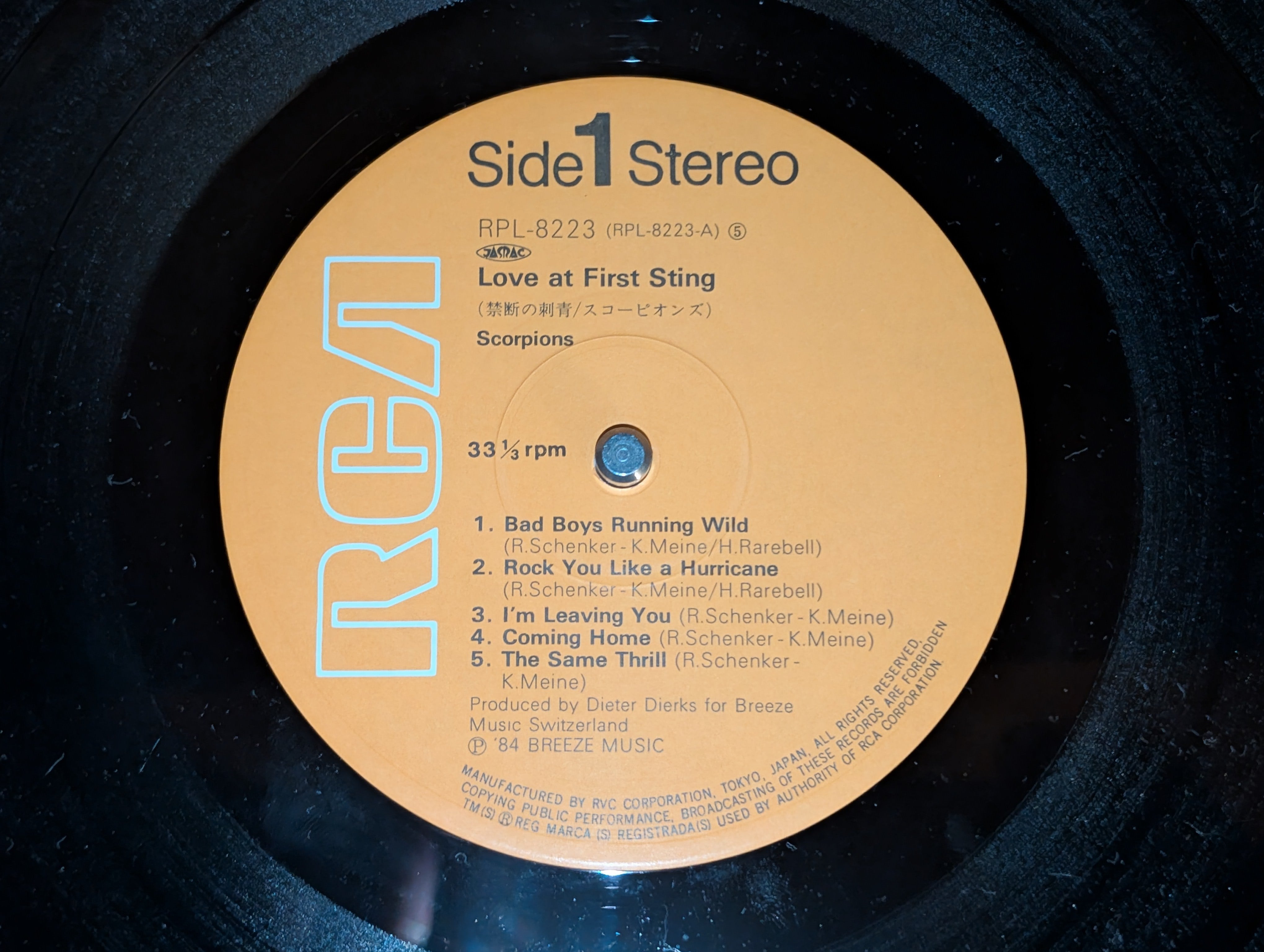 Scorpions - Love At First Sting 禁断の刺青 *
