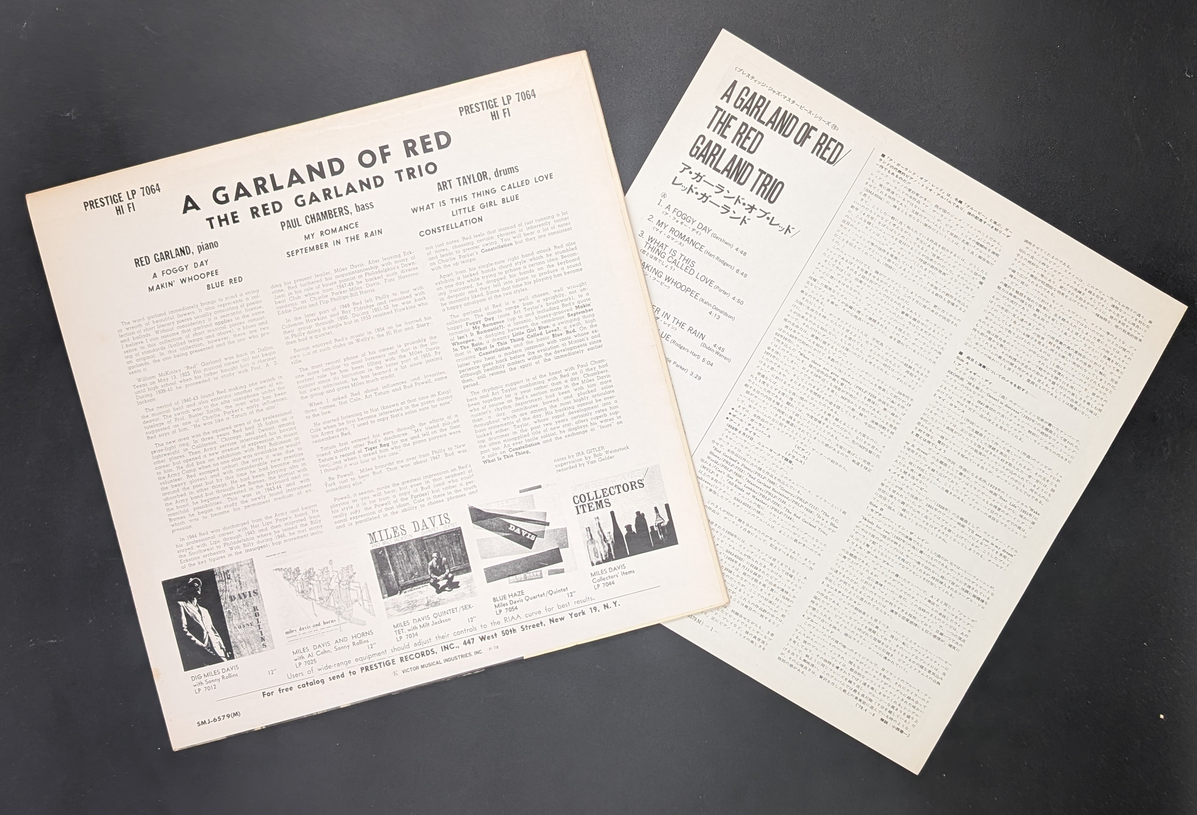 The Red Garland Trio With Paul Chambers And Art Taylor - A Garland Of Red