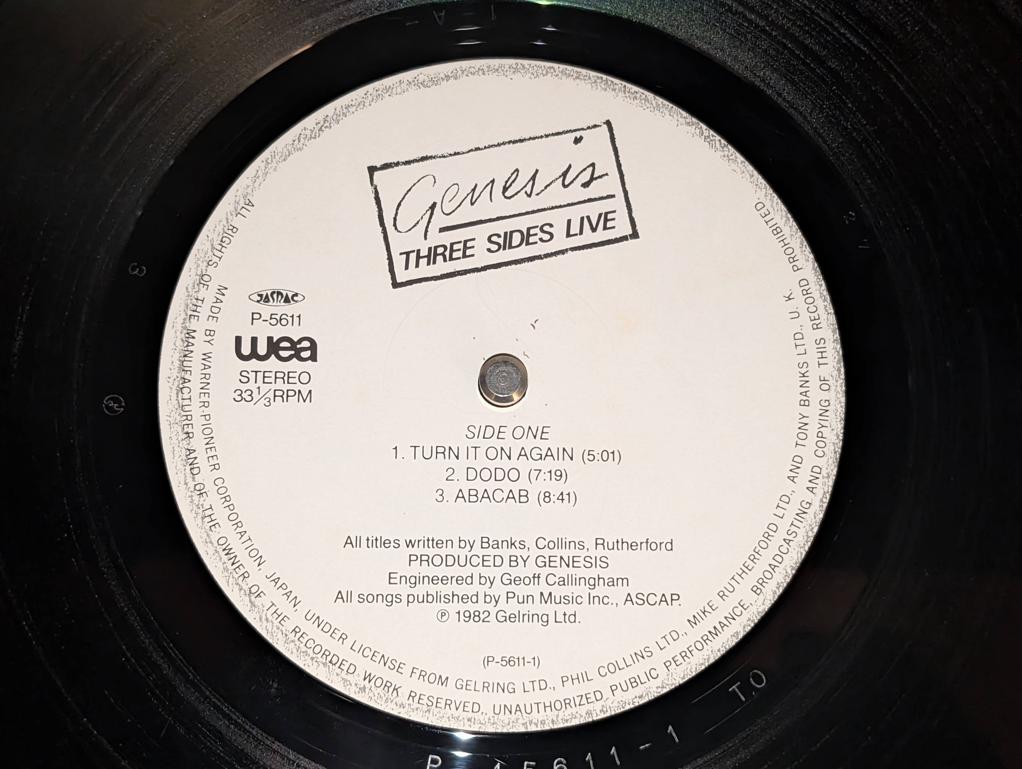 Genesis - Three Sides Live