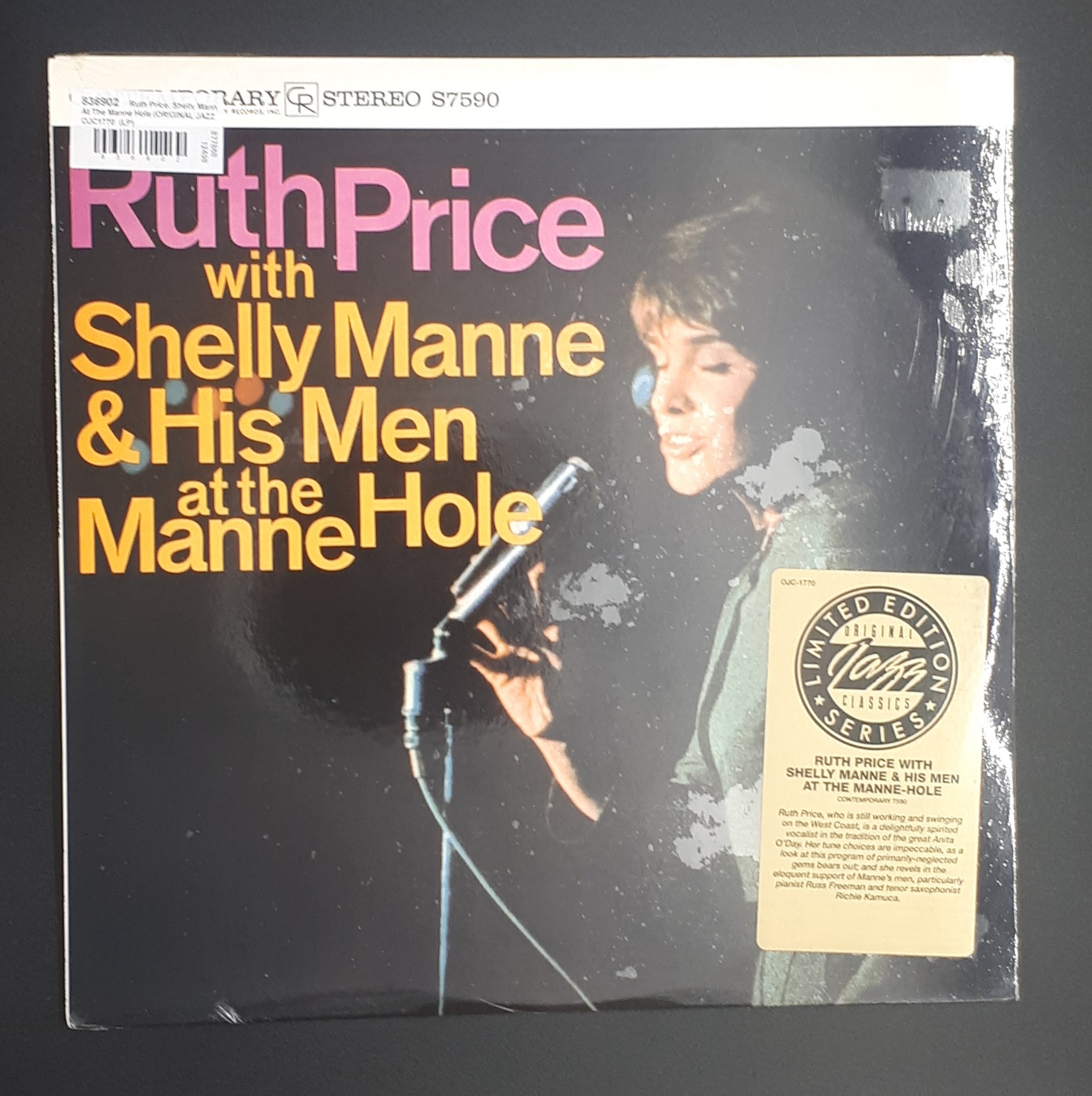 Ruth Price With Shelly Manne & His Men - At The Manne Hole