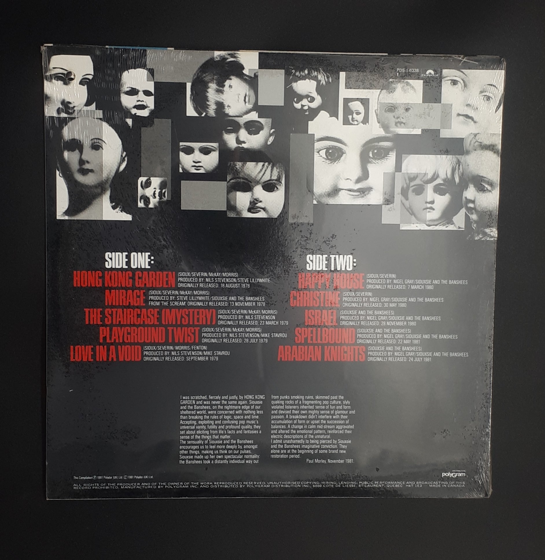 Siouxsie & The Banshee - Once Upon A Time/The Singles (Sealed Vintage)