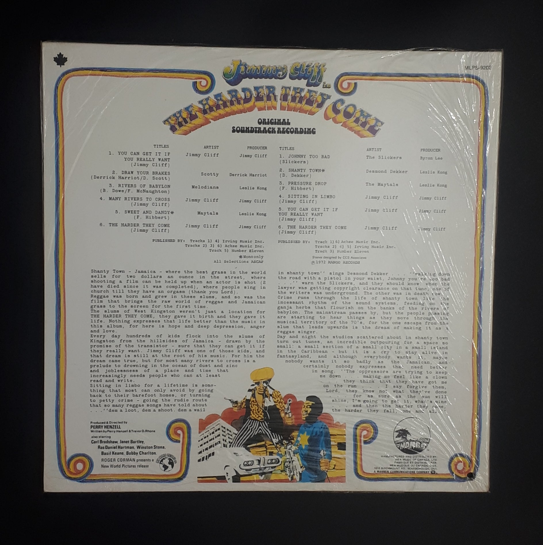 Various - The Harder They Come (Original Soundtrack Recording) (Sealed Vintage)