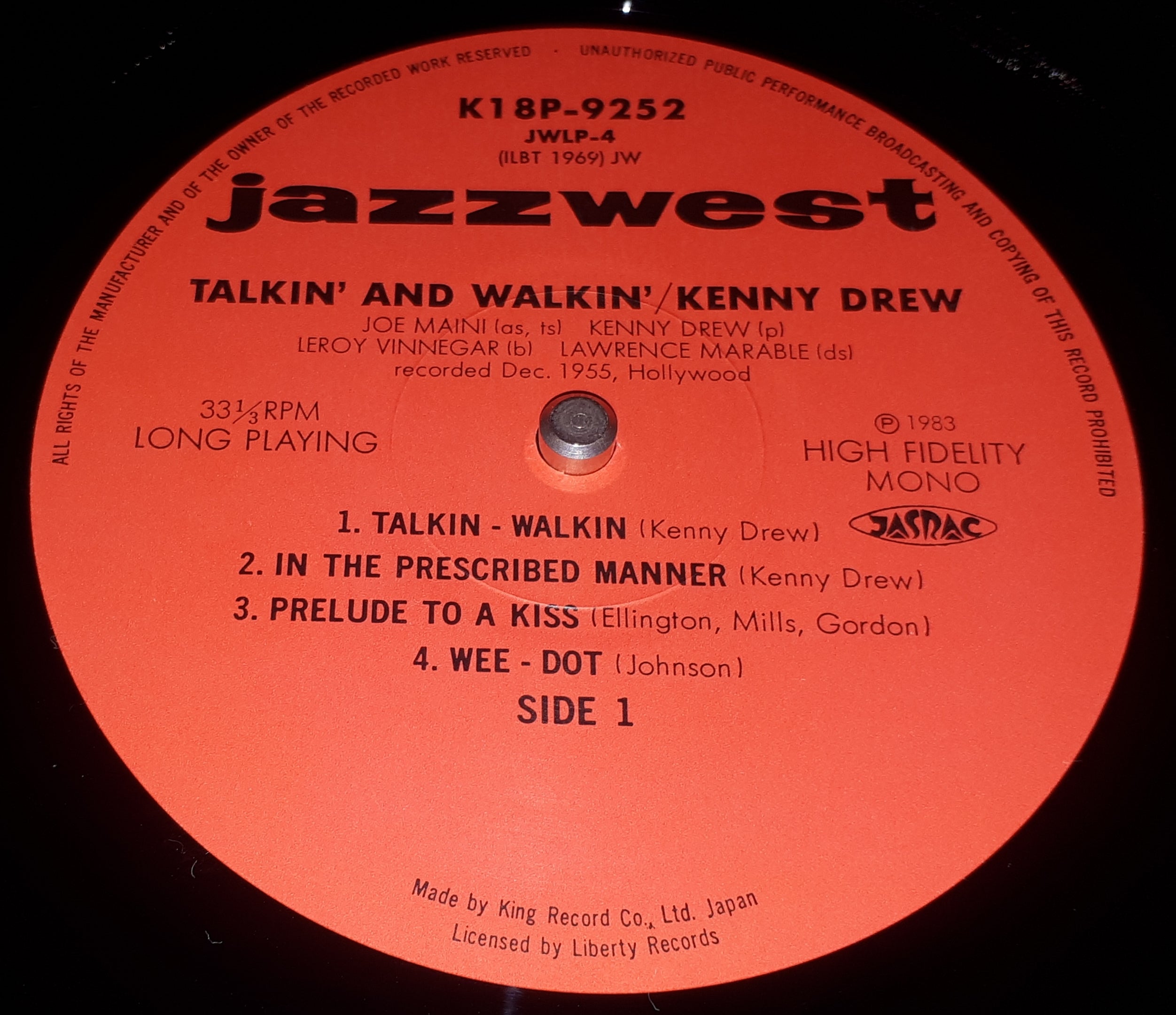 Kenny Drew Quartet - Talkin' & Walkin' With The Kenny Drew Quartet