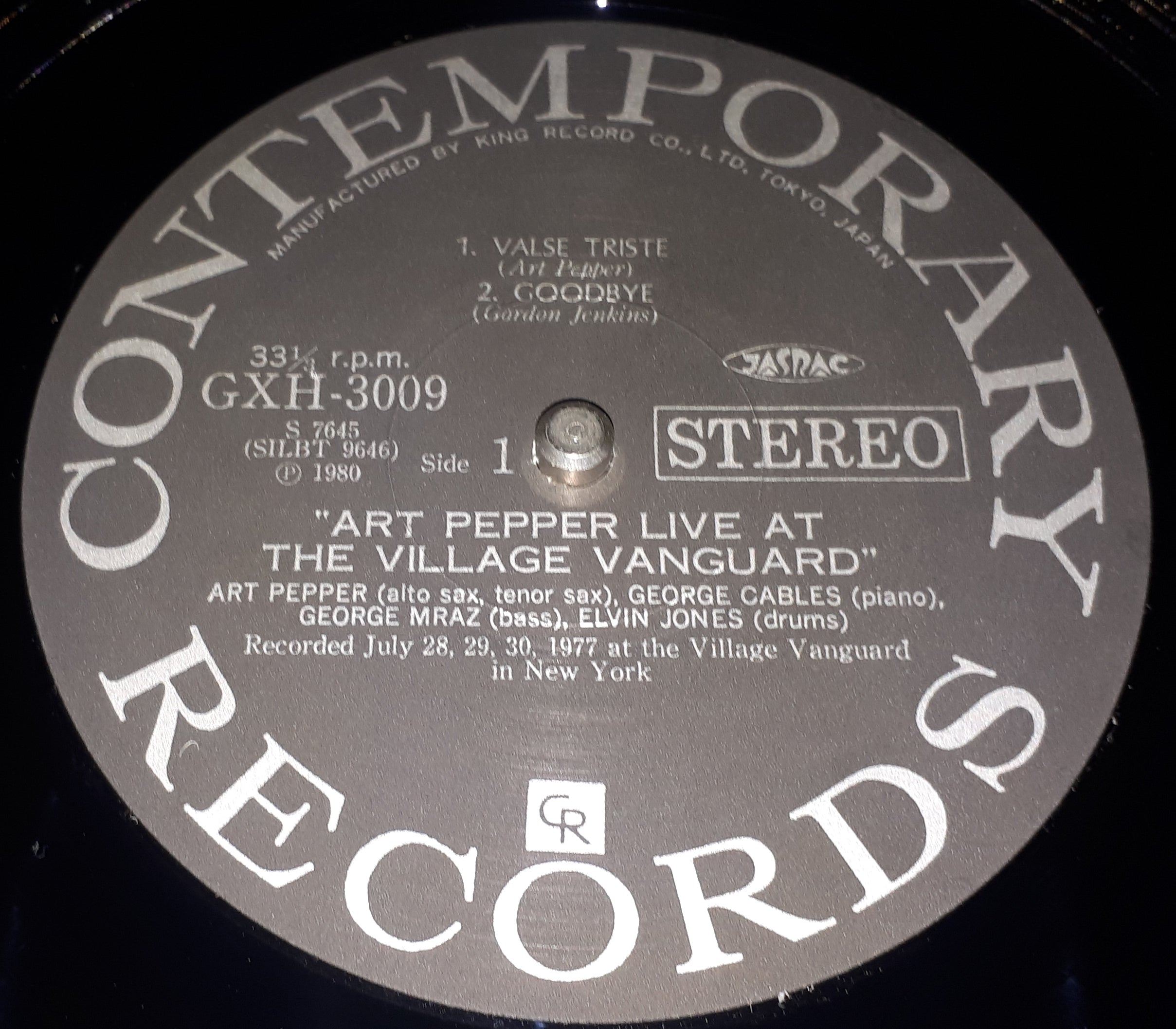 Art Pepper - Live At The Village Vanguard