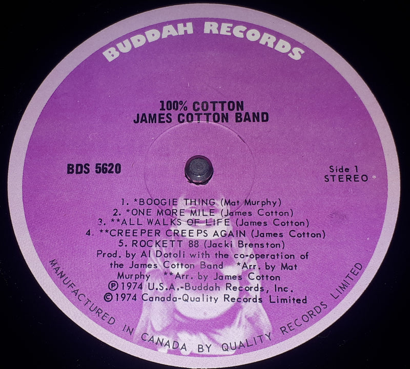 The James Cotton Band - 100% Cotton