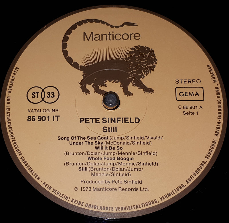 Peter Sinfield - Still