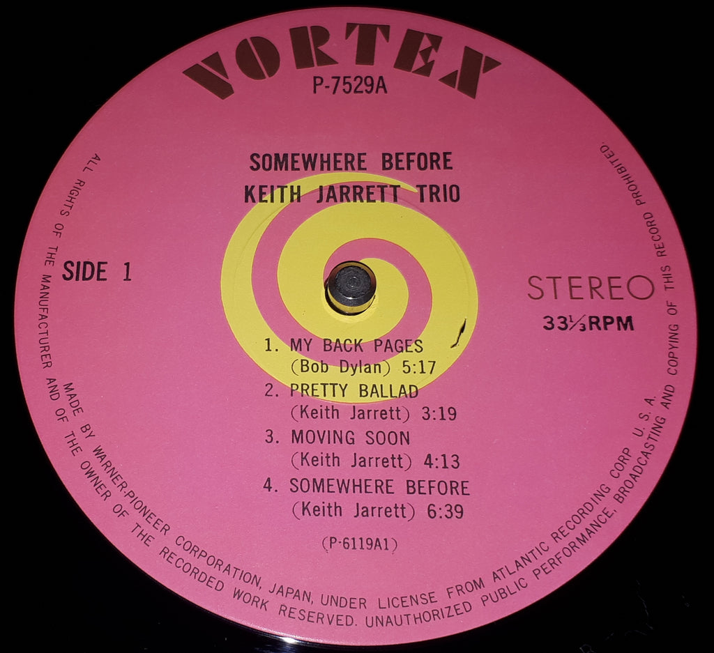 Keith Jarrett Trio - Somewhere Before = サムホエア・ビフォー