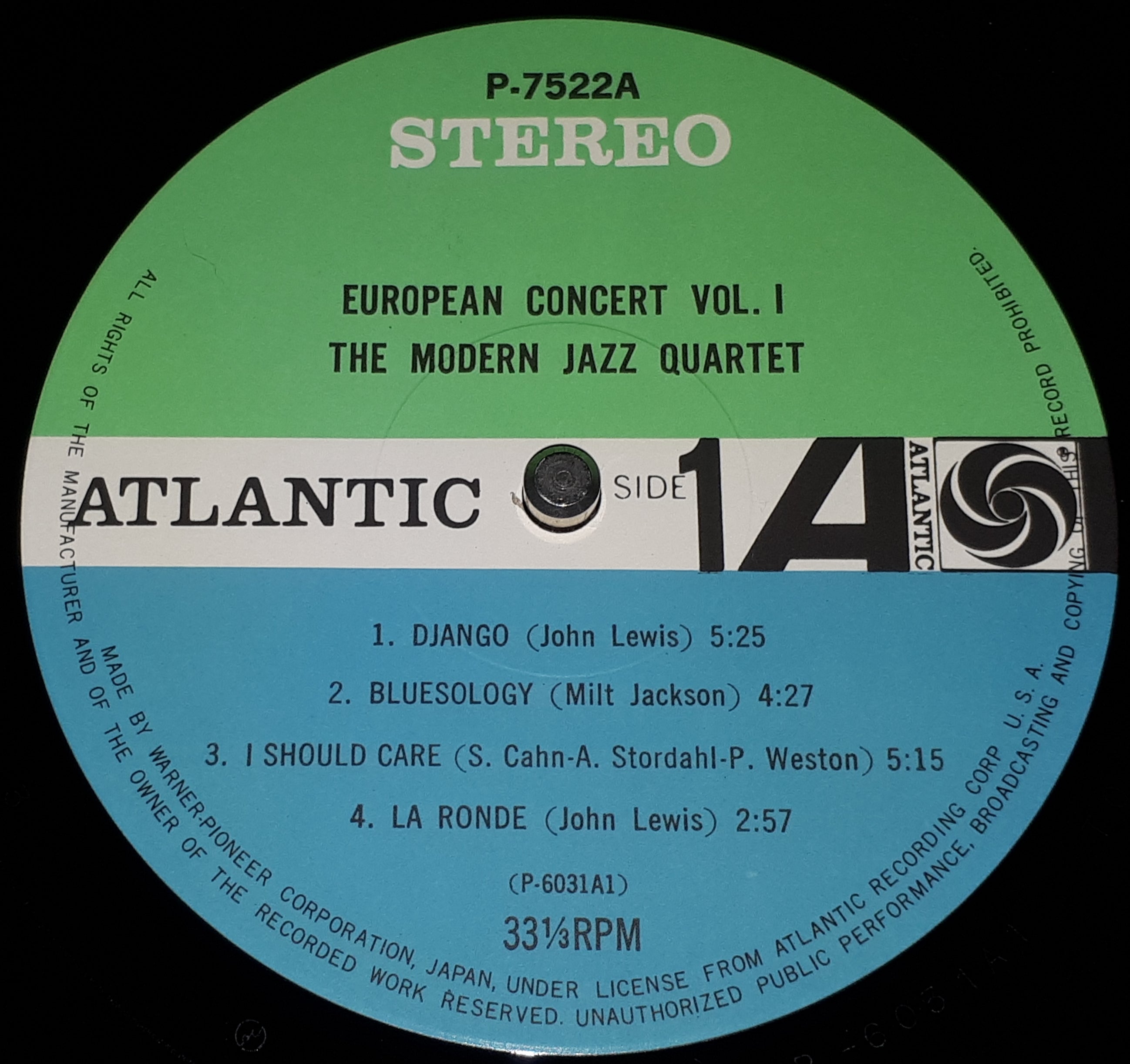 The Modern Jazz Quartet - European Concert: Volume One
