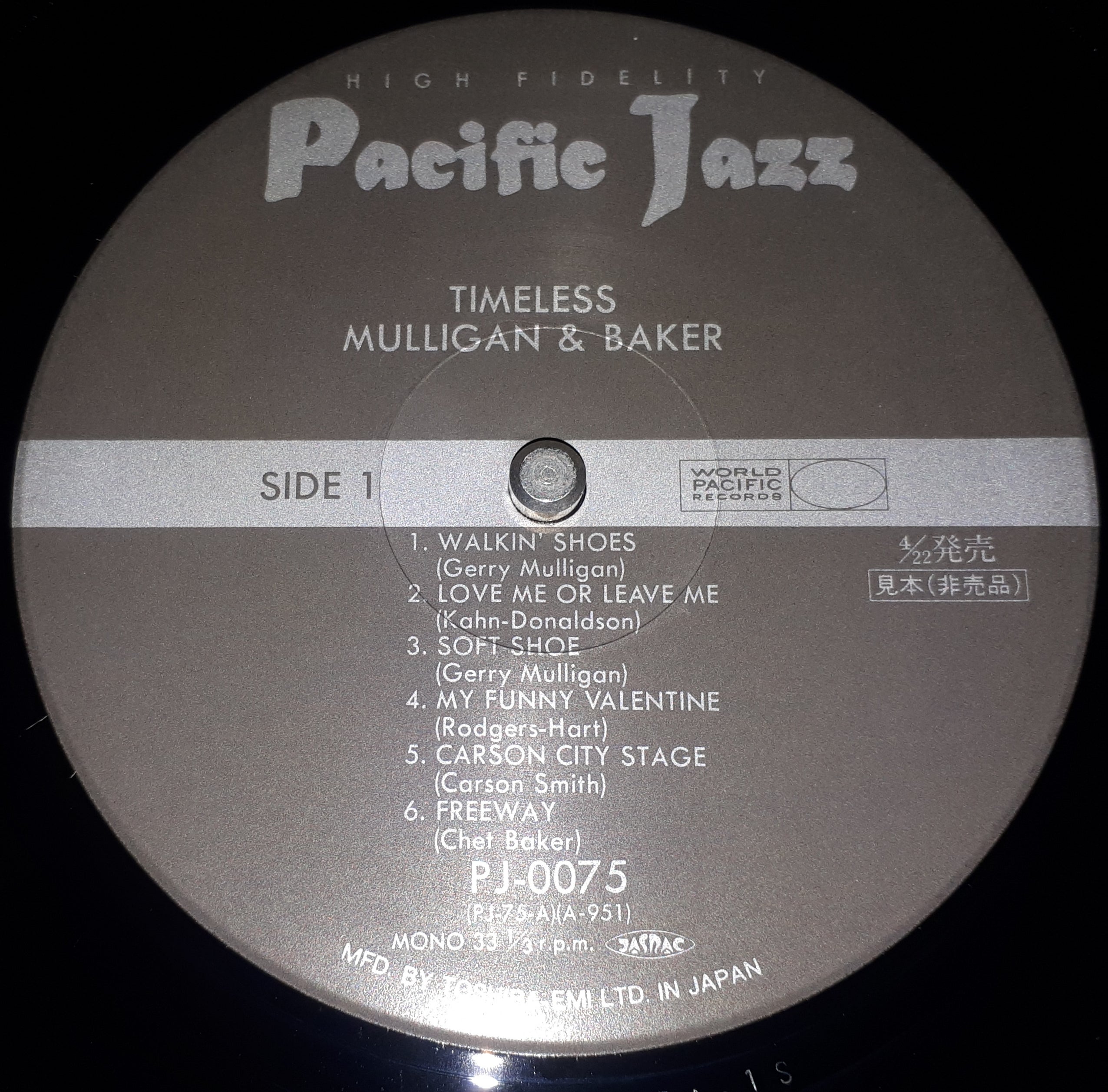 Gerry Mulligan & Chet Baker - Timeless (Promo)