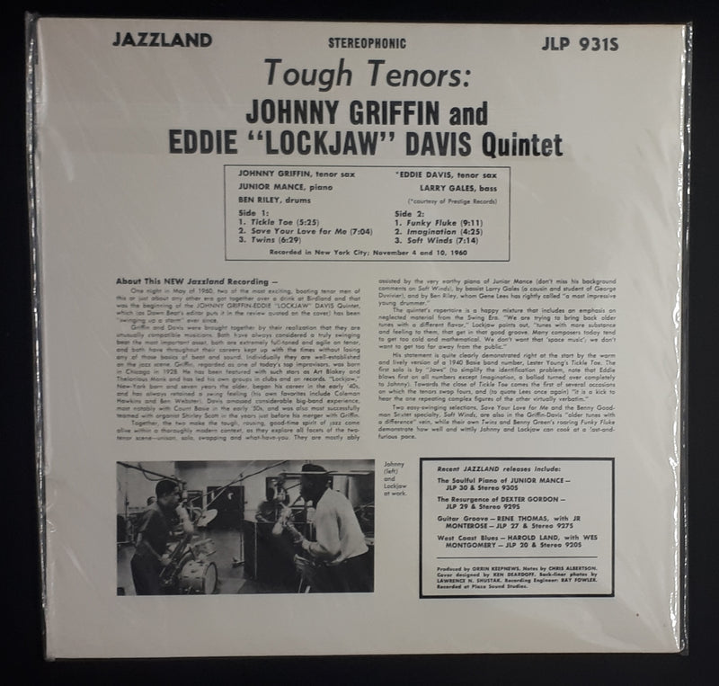 The Eddie Davis-Johnny Griffin Quintet - Tough Tenors (Sealed Vintage)