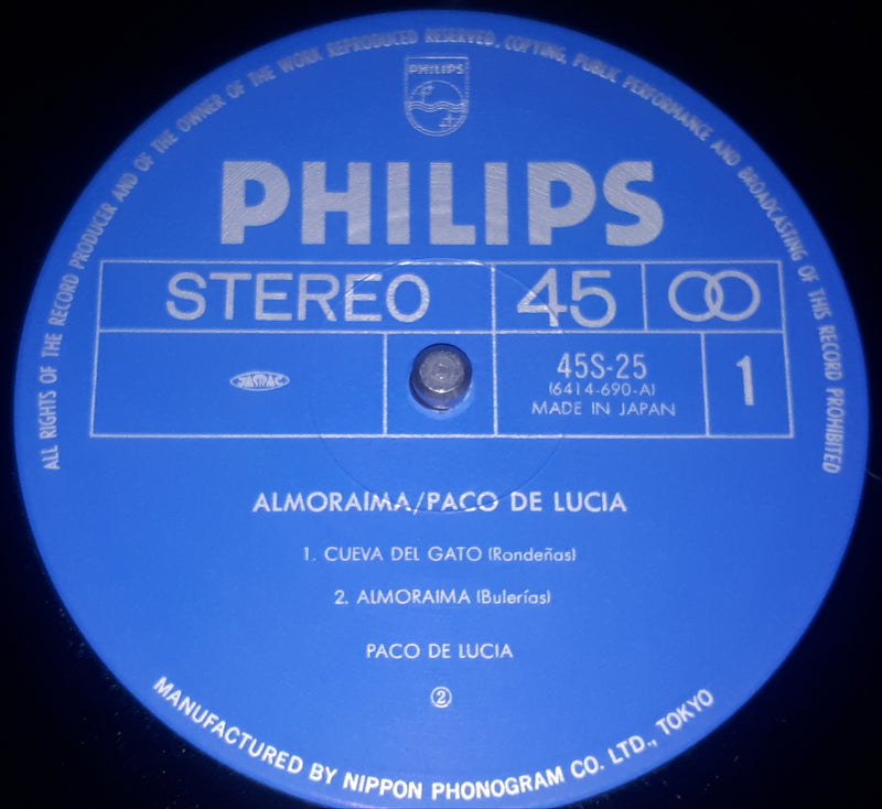 Paco De Lucía - Almoraima (45 Rpm Audiocheck)