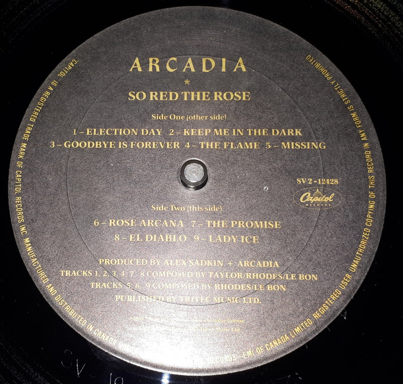 Arcadia - So Red The Rose