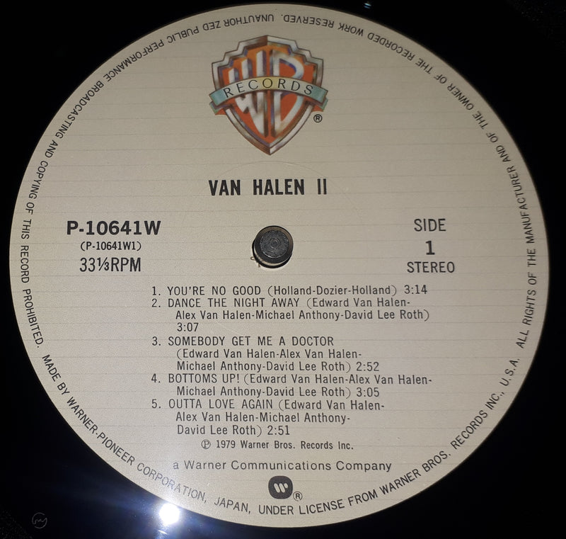 Van Halen - Van Halen II  伝説の爆撃機 ** Sold **