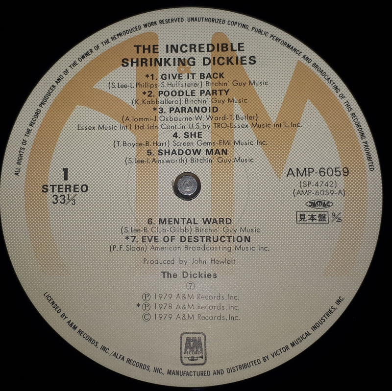 The Dickies - The Incredible Shrinking Dickies