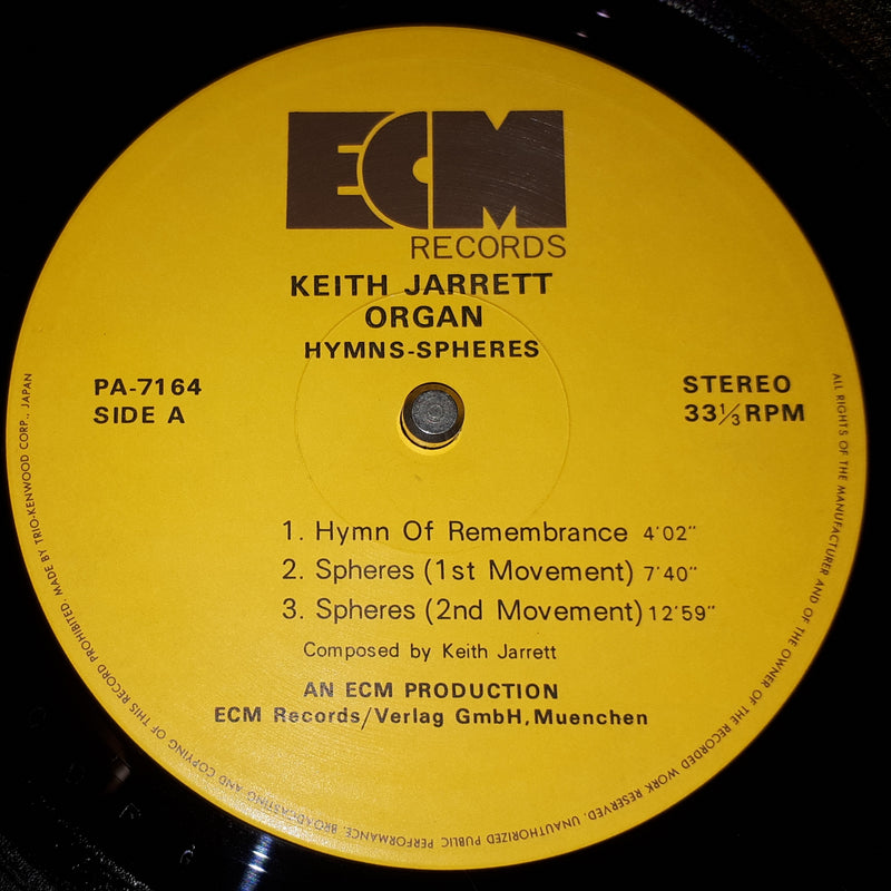 Keith Jarrett - Hymns Spheres  賛歌