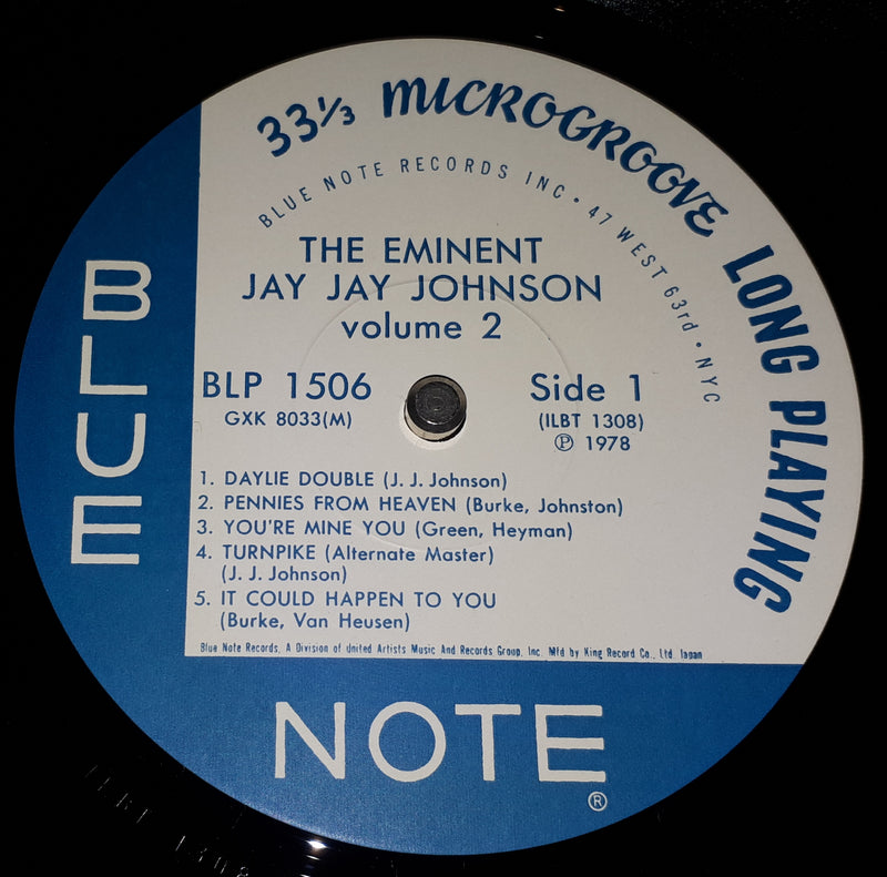 J.J. Johnson - The Eminent Jay Jay Johnson Volume 2  J.J.ジョンソン 第2集